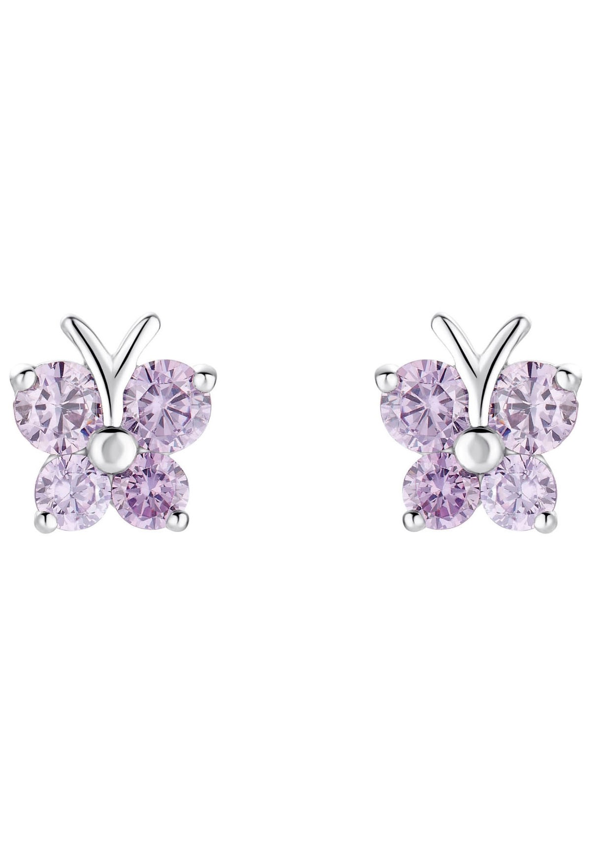 Amor Paar Ohrstecker »Butterflys, 9210039«, mit Zirkonia (synth.)