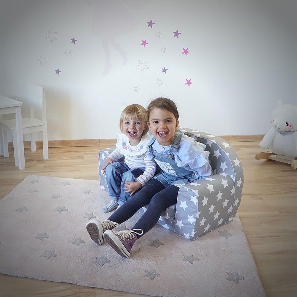 Knorrtoys® Sofa »Grey White Stars«, für Kinder; Made in Europe online  kaufen | Sitzsäcke