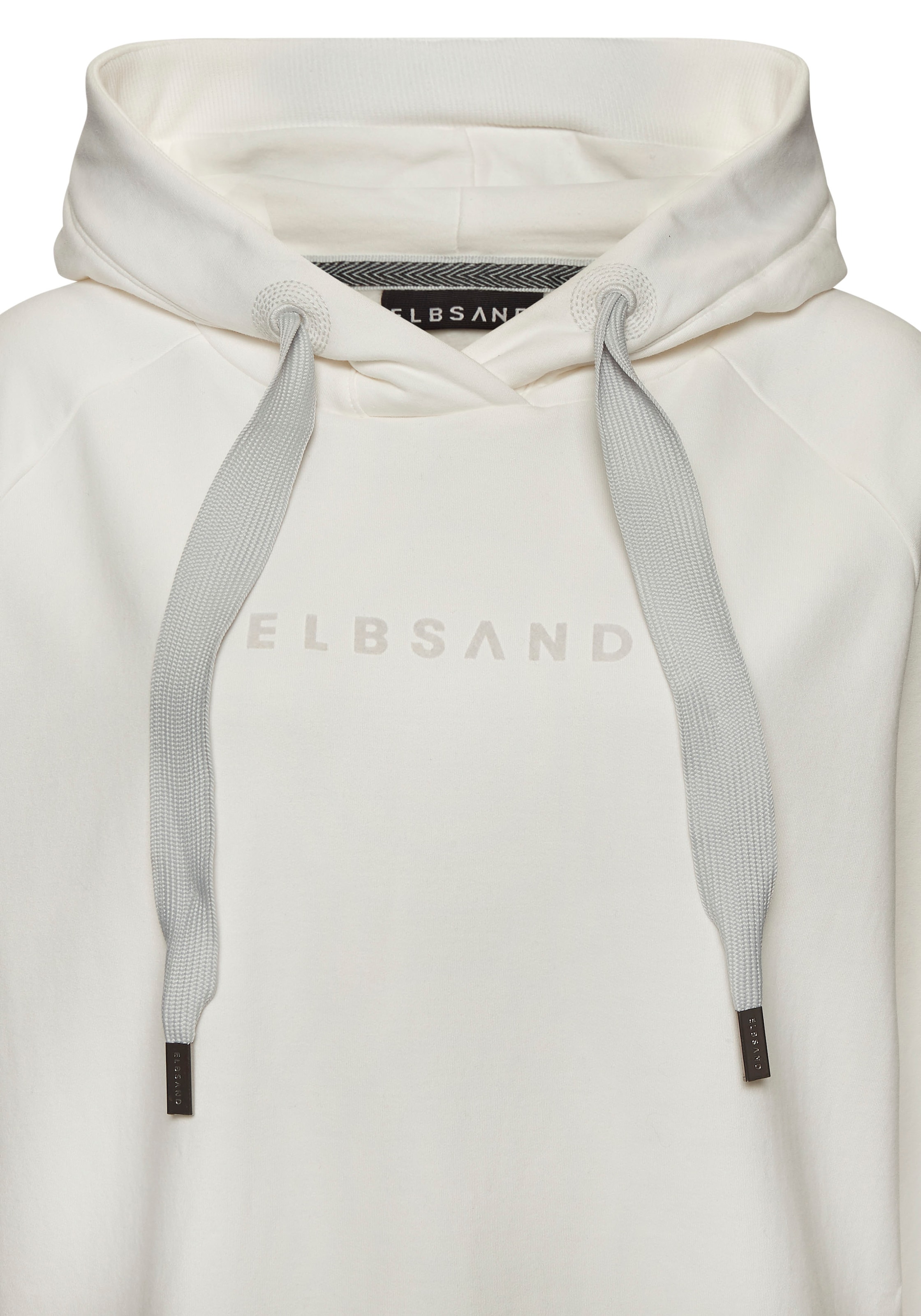 Elbsand Kapuzensweatshirt »Svana«, mit Logoprint, bequemer Hoodie, seitliche Schlitze