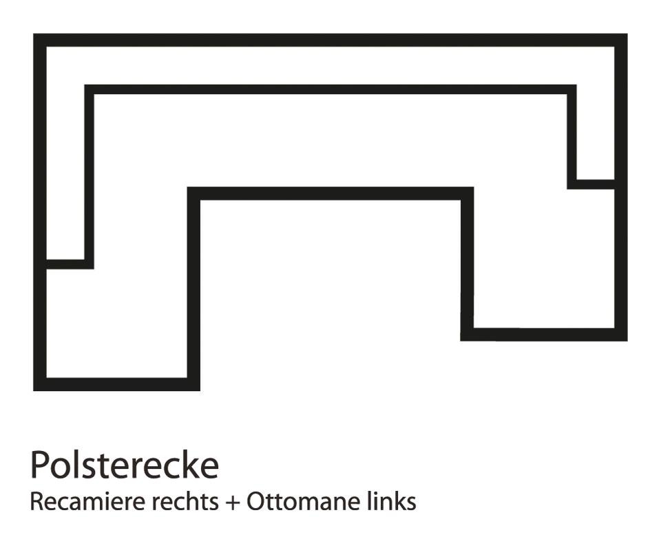 Home affaire Wohnlandschaft »Budapest, viel Platz, Breite 288cm, zeitlos un günstig online kaufen