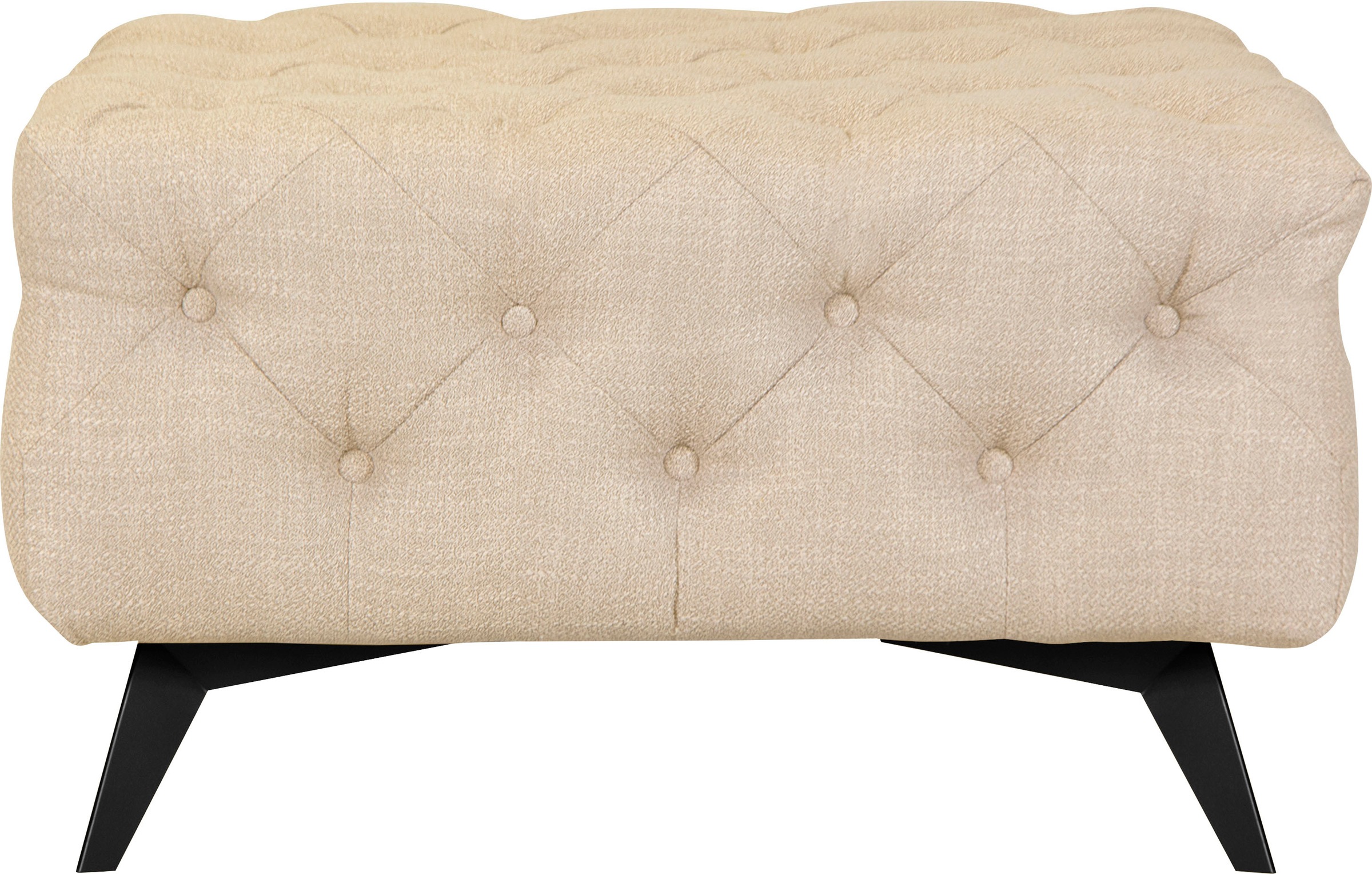 Leonique Polsterhocker »Glynis«, aufwändige Knopfheftung, moderne Chesterfield Optik, Fußfarbe wählbar