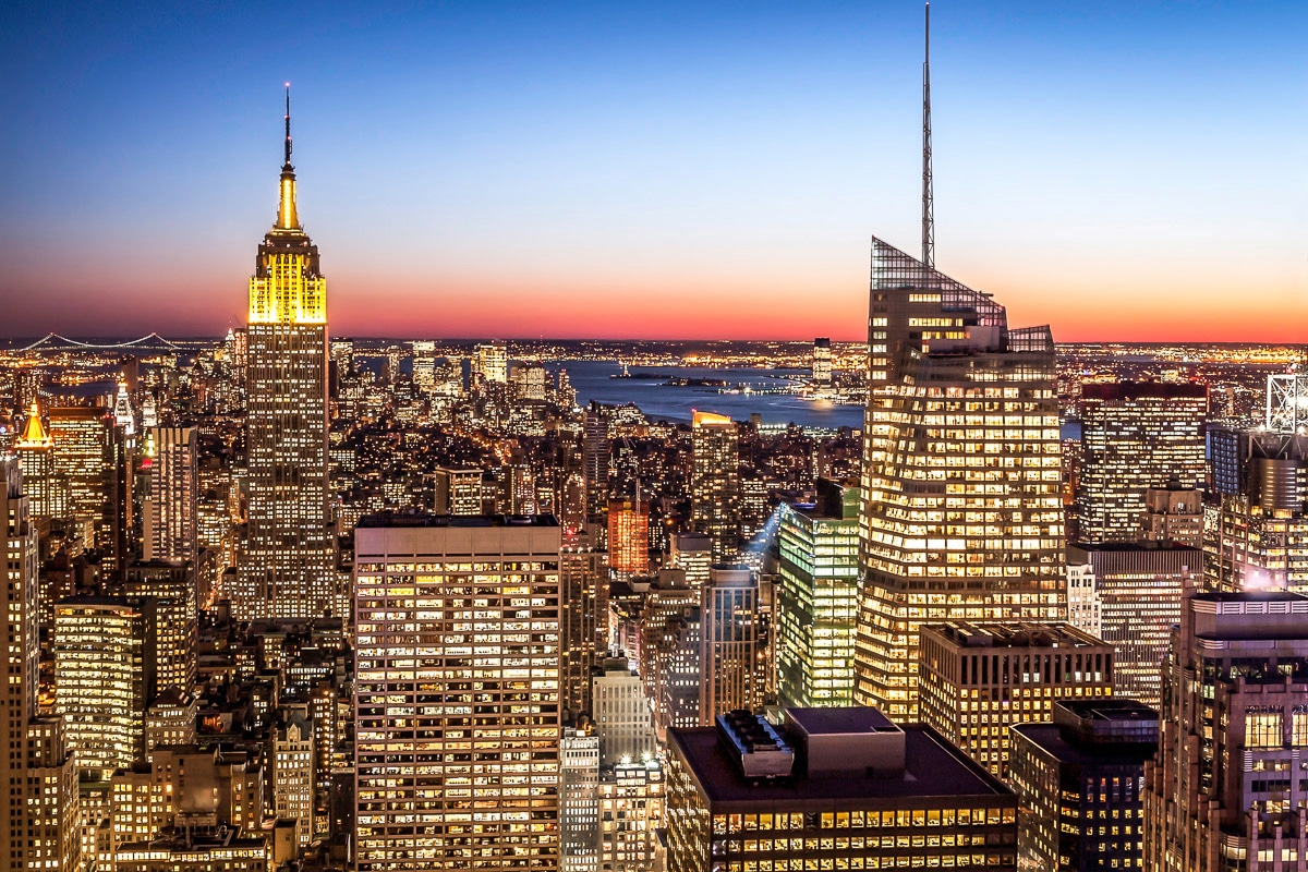 Papermoon Fototapete »New York bei Nacht« günstig online kaufen