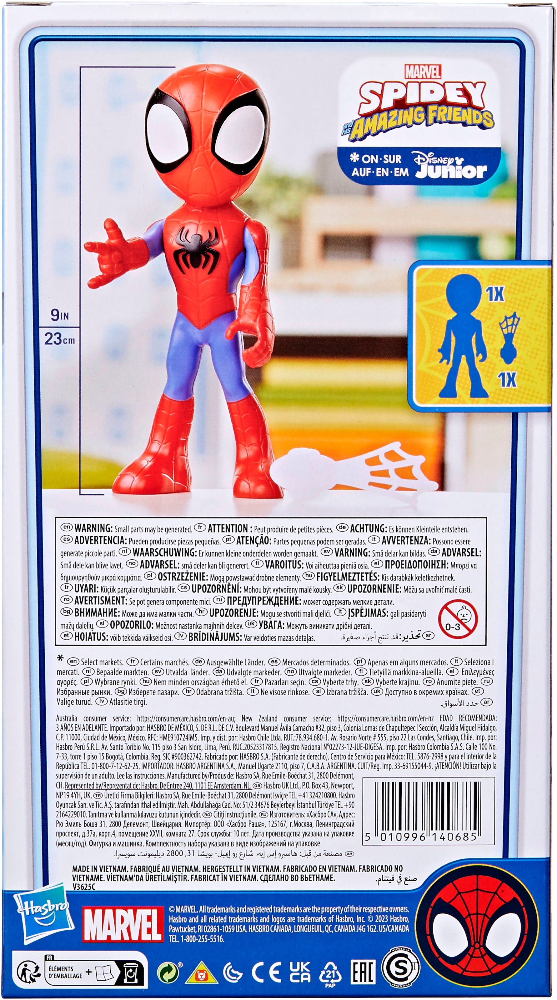 Hasbro Actionfigur »Marvel Spidey and His Amazing Friends, supergroße Spidey Action-Figur«