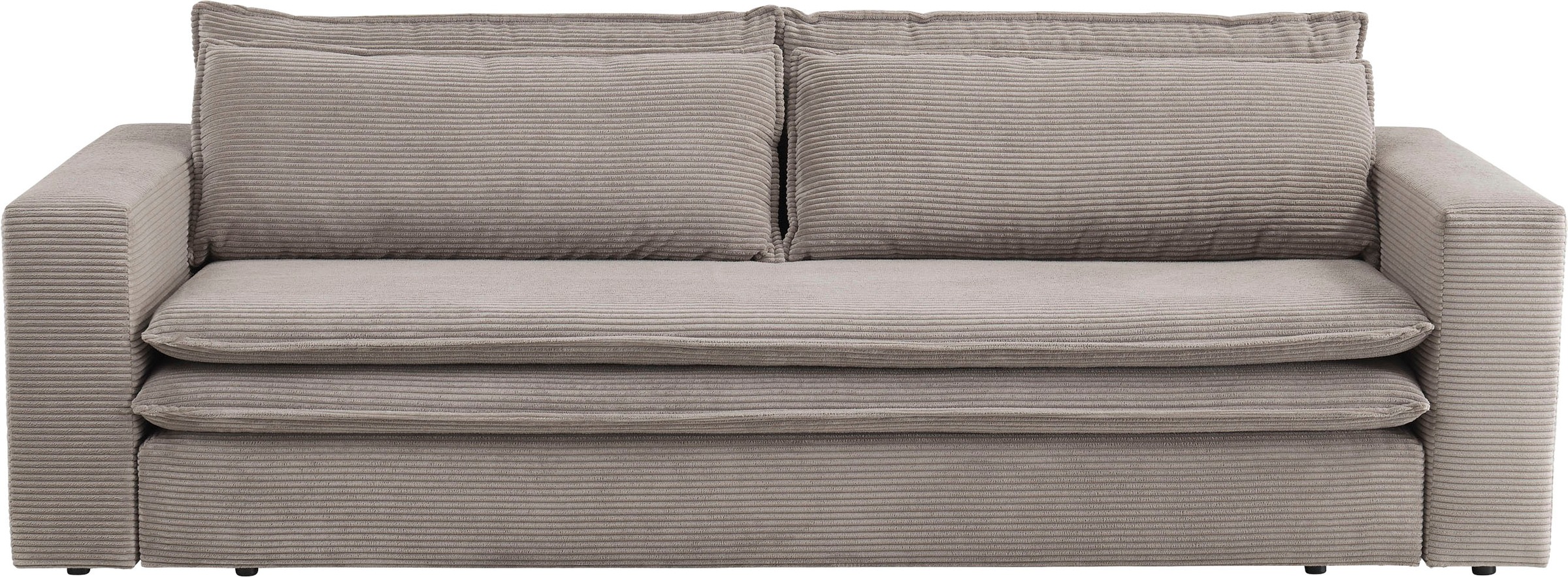 Places of Style 3-Sitzer »PIAGGE«, Cord-Bezug - mit Bettfunktion und Bettka günstig online kaufen