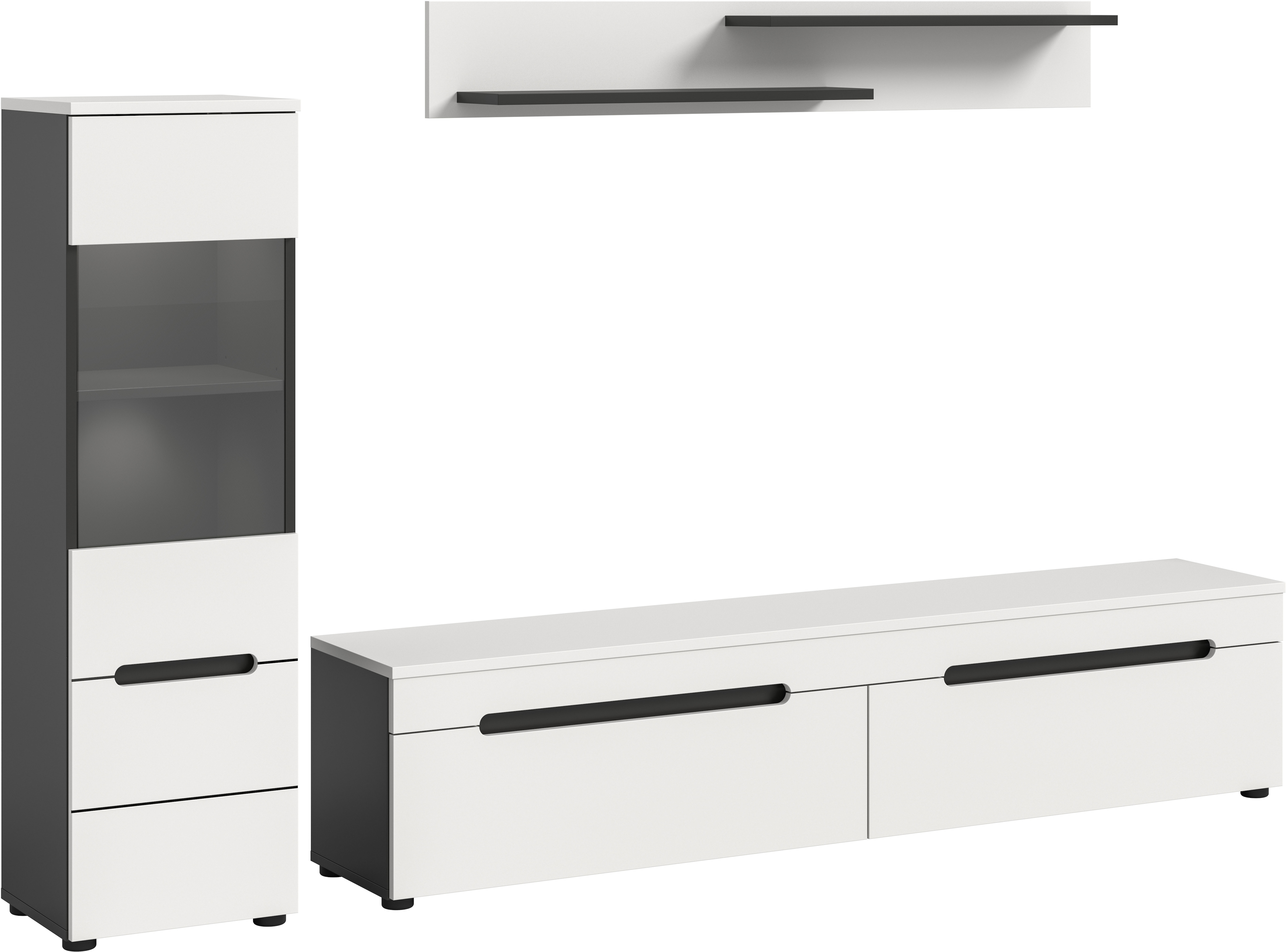 INOSIGN Wohnwand »REHAT, TOPSELLER!, 3-teilig, inkl. Beleuchtung, stehend o günstig online kaufen