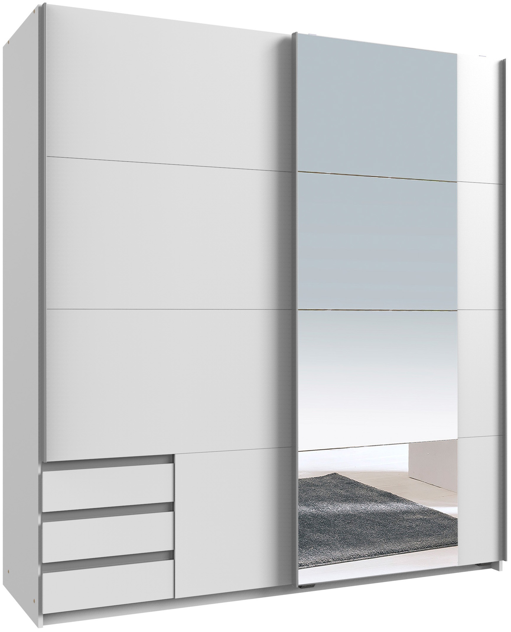 Wimex Schwebetürenschrank »Emden moderner Kleiderschrank mit Spiegel und Sc günstig online kaufen