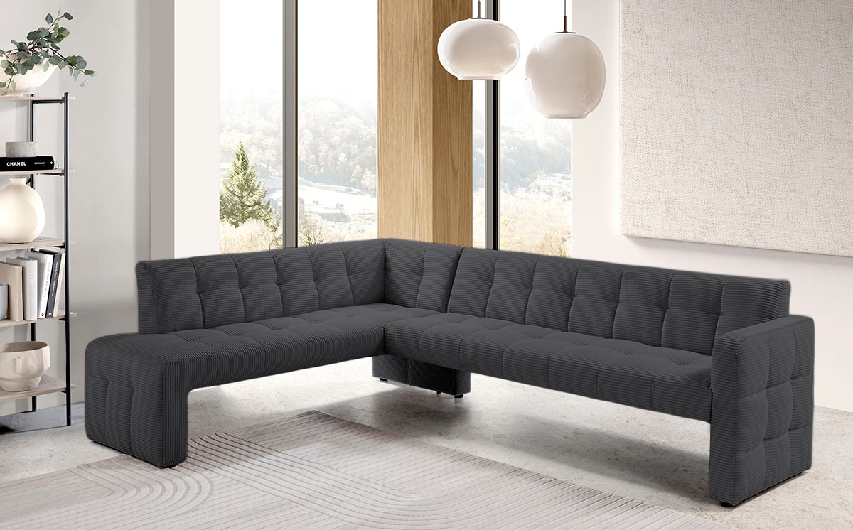 exxpo - sofa fashion Essbank »Barista, bequem und elegant, hohe Bodenfreiheit«, Eckbank Barista bequem und elegant, hochwertige Detailverarbeitung