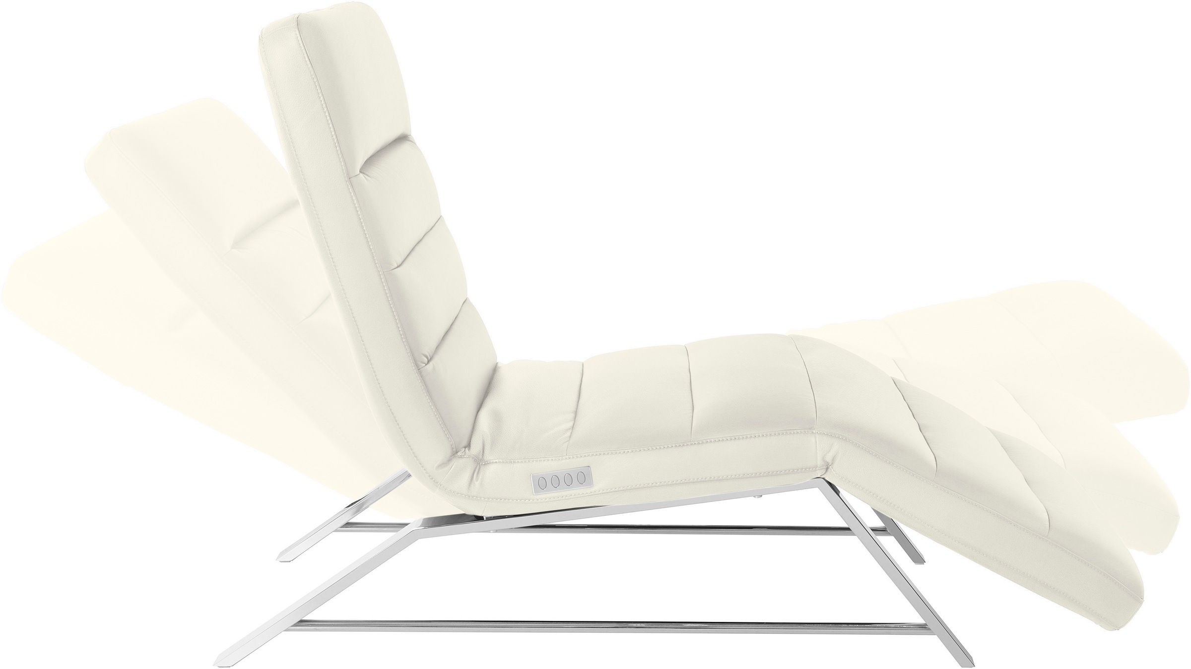 W.SCHILLIG Relaxliege »daily dreams«, Funktionsliege wahlweise mit Motor, Gestell Chrom, Breite 65 cm