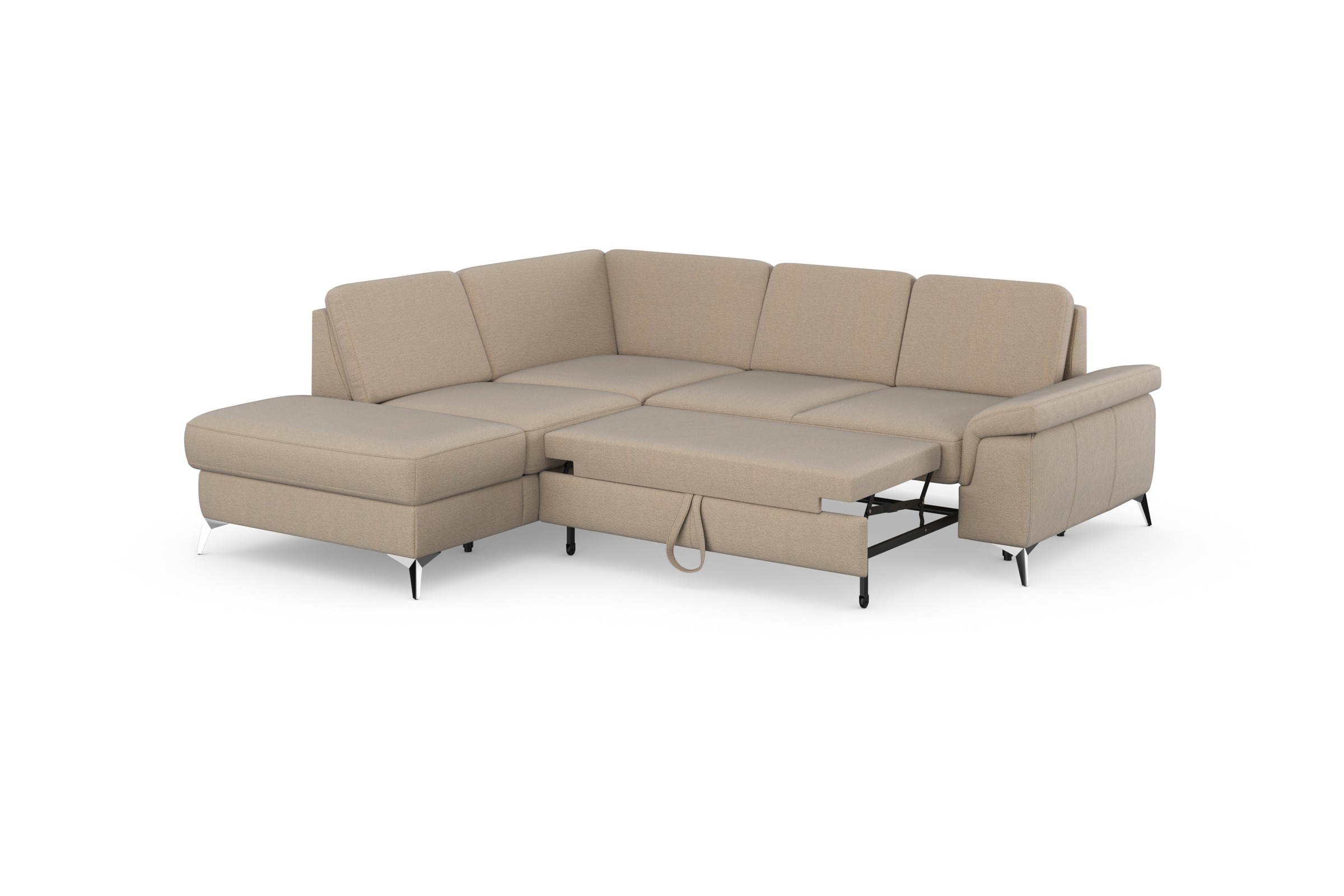 sit&more Ecksofa »Padua L-Form«, inklusive Sitztiefenverstellung, Armteilfunktion und Federkern