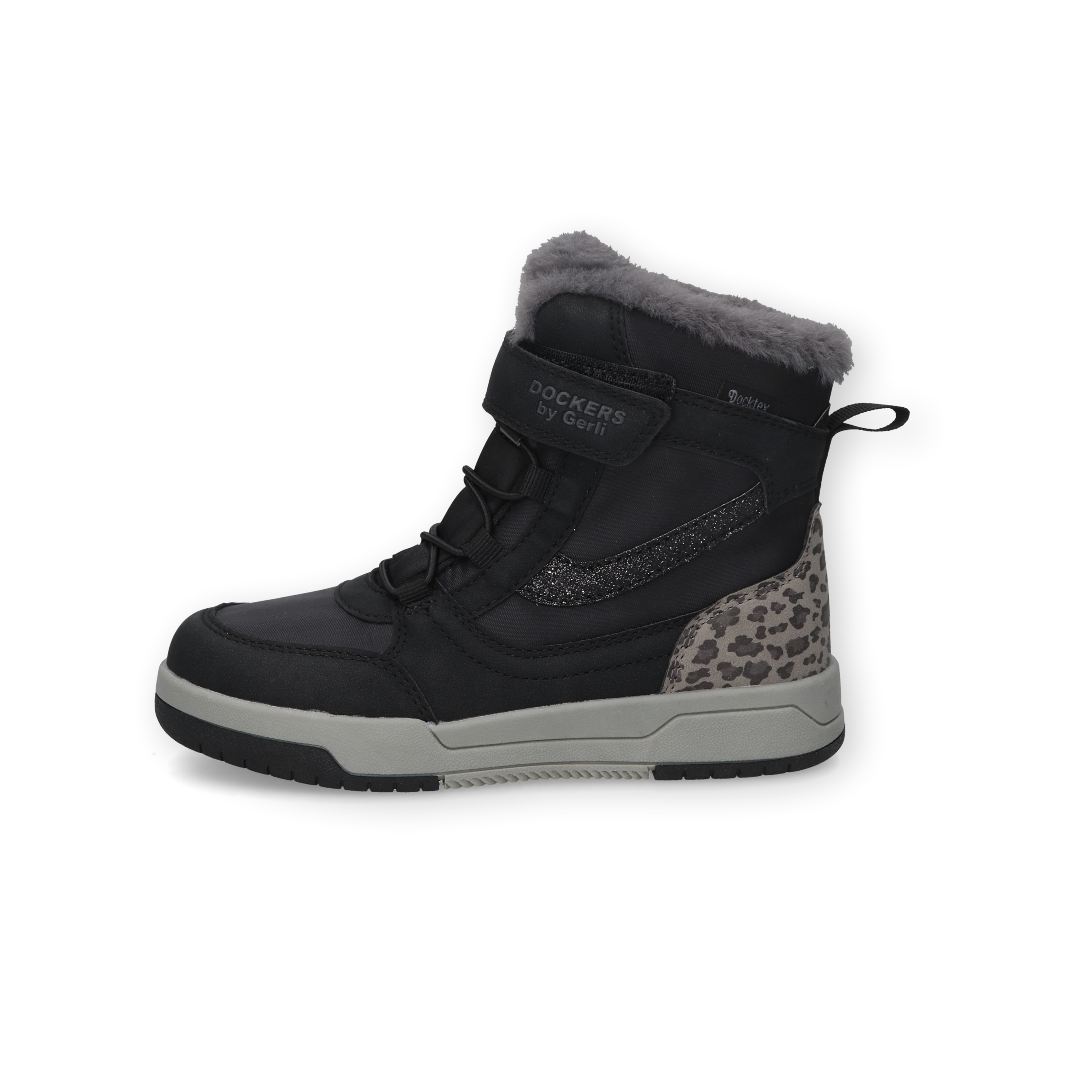 Dockers by Gerli Winterboots  Winterstiefelette mit TEX-Membrane, Klettriemchen und Gummizug