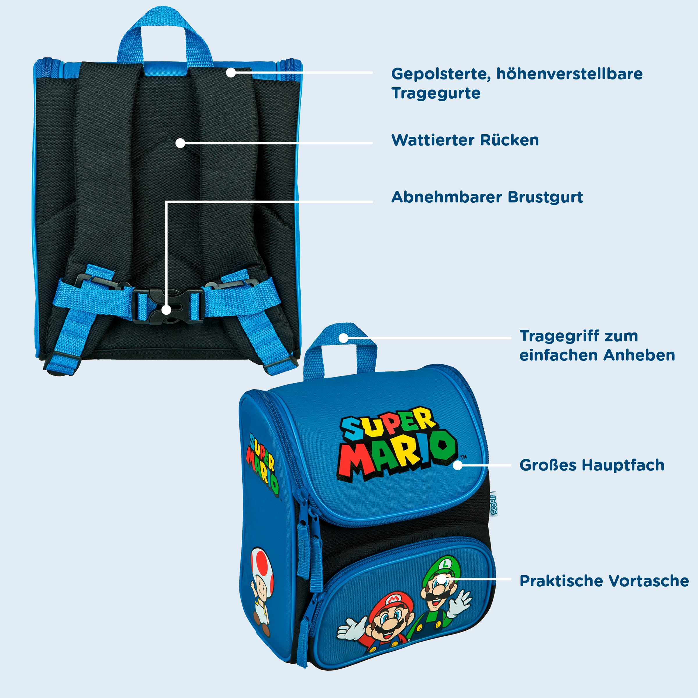 Scooli Vorschulranzen »Cutie, Super Mario«