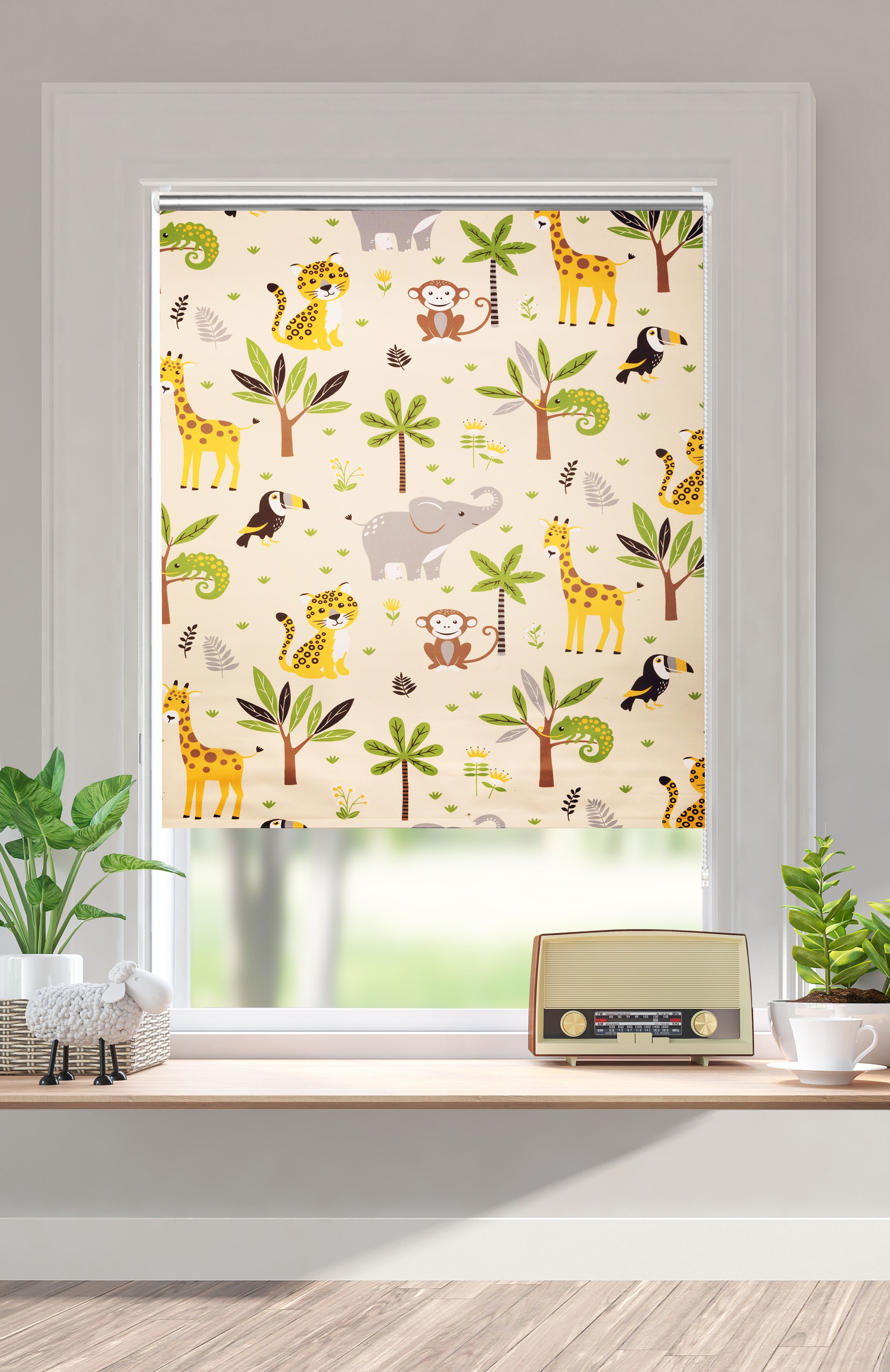 OTTO home Rollo »Jungle« Lichtschutz Sichtschutz ohne Bohren freihängend Kl günstig online kaufen