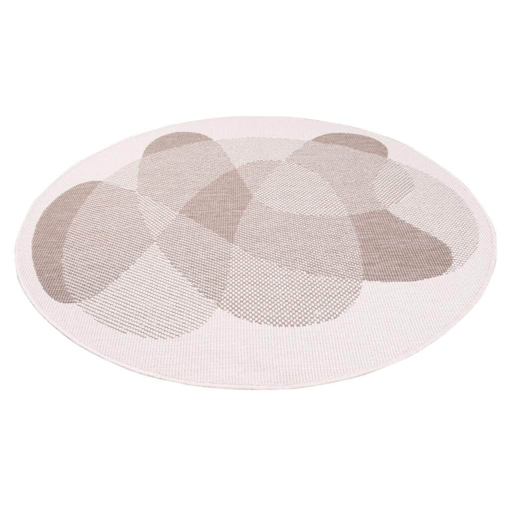 Carpet City Outdoorteppich »DUO RUG 5835« rund 5 mm Höhe Wendeteppich Wetterfest In- & Outdoor, Balkon, Terrasse, Wohnzimmer
