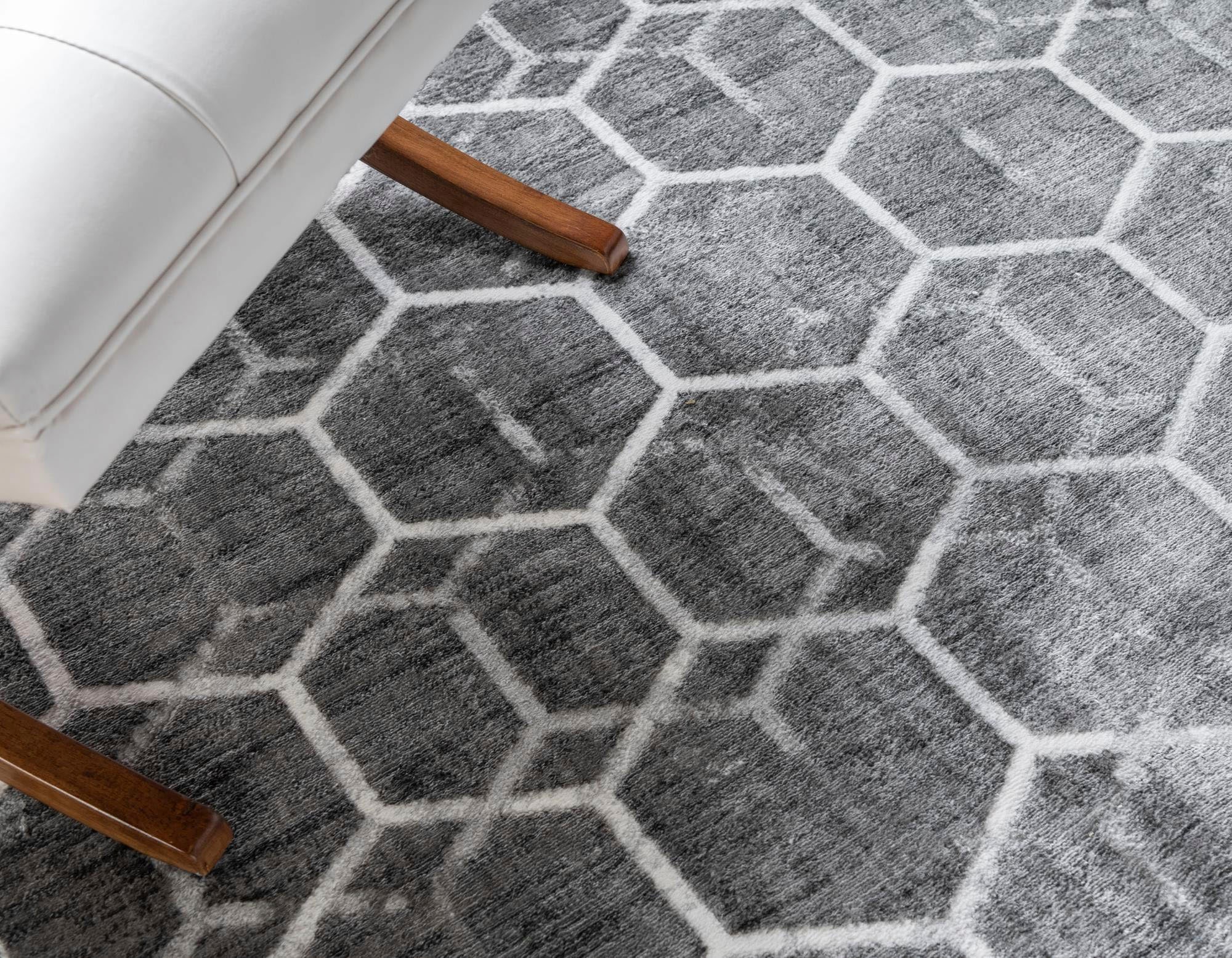 Myflair Möbel & Accessoires Teppich »Titan Trellis, LAGERRÄUMUNG!« rechteckig 13 mm Höhe Kurzflor, gewebt, modernes geometrisches Design