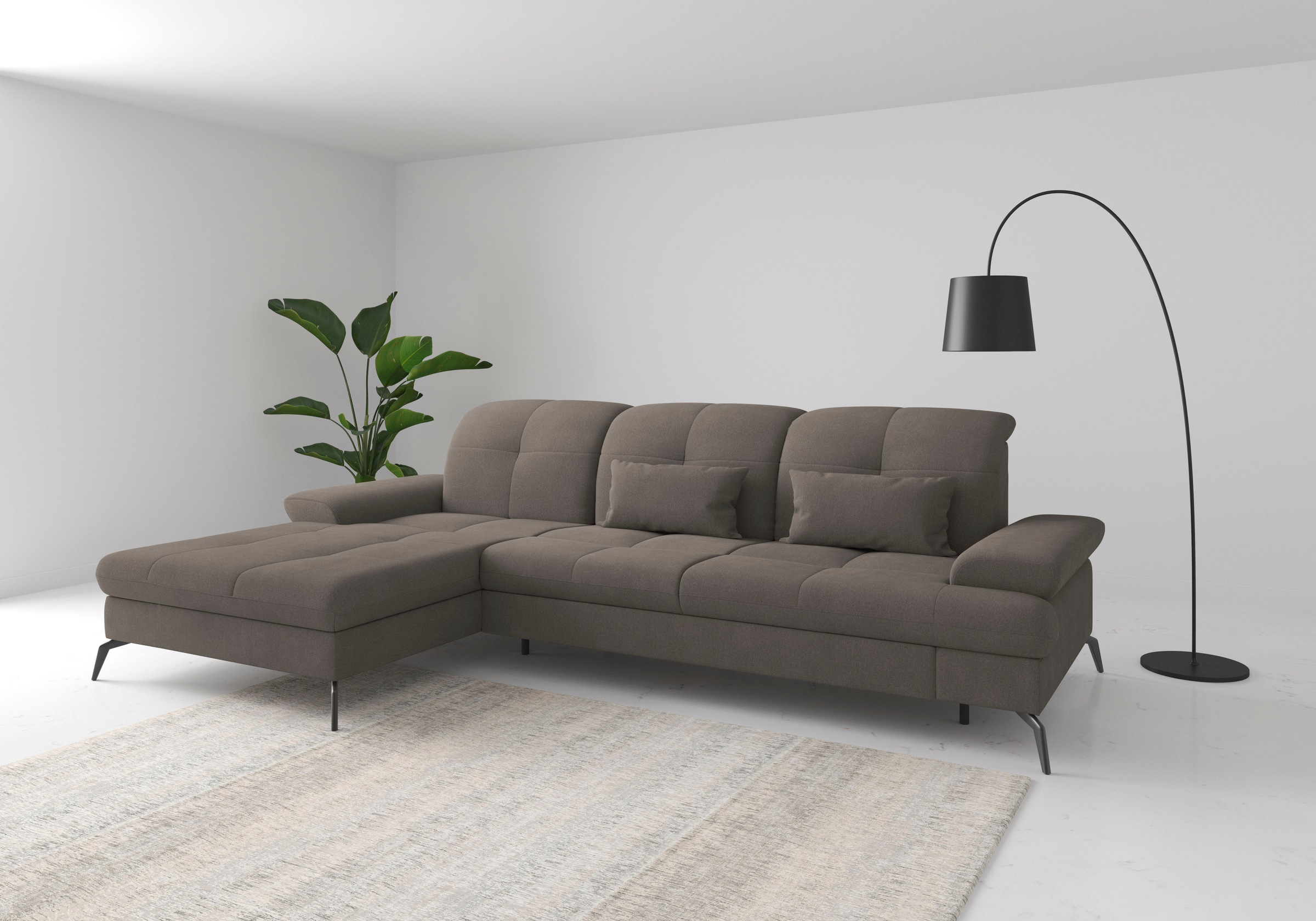 sit&more Ecksofa »Amica, L-Form, inkl. Sitztiefenverstellung & Armteilverst günstig online kaufen