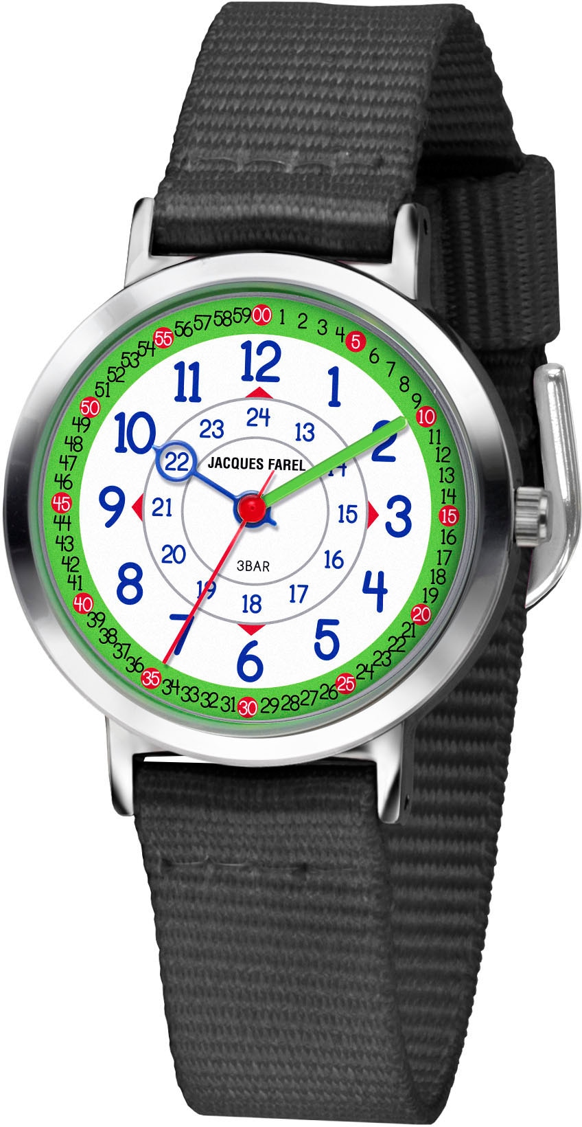 Jacques Farel Quarzuhr »Happy Learning Kinderuhr, KOP 08«, Armbanduhr, Kinderuhr, ideal auch als Geschenk
