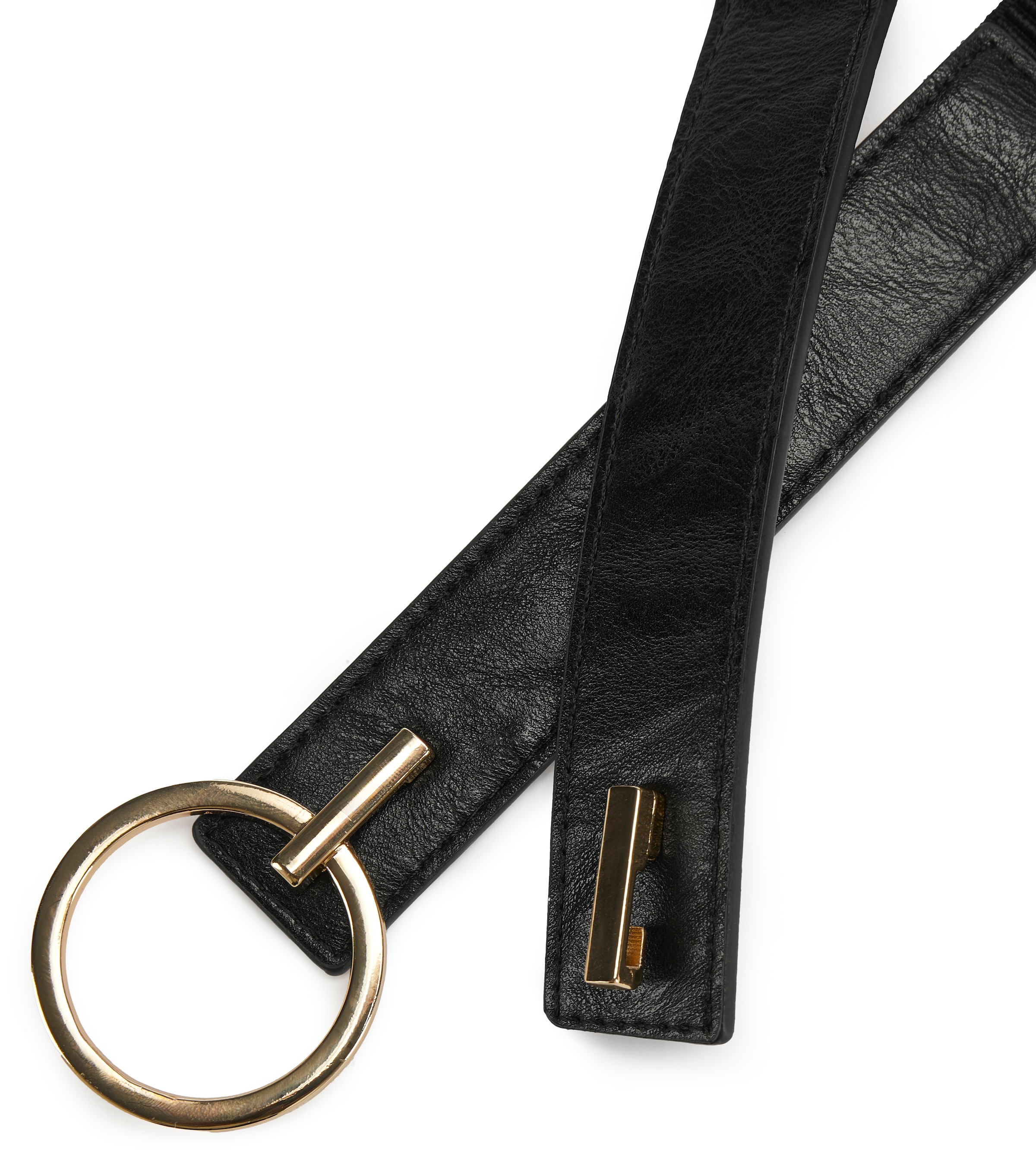 LASCANA Taillengürtel »Stretchgürtel« mit Ring-Detail, Bauchgürtel, Shaping-Effekt, für Kleid & Overall