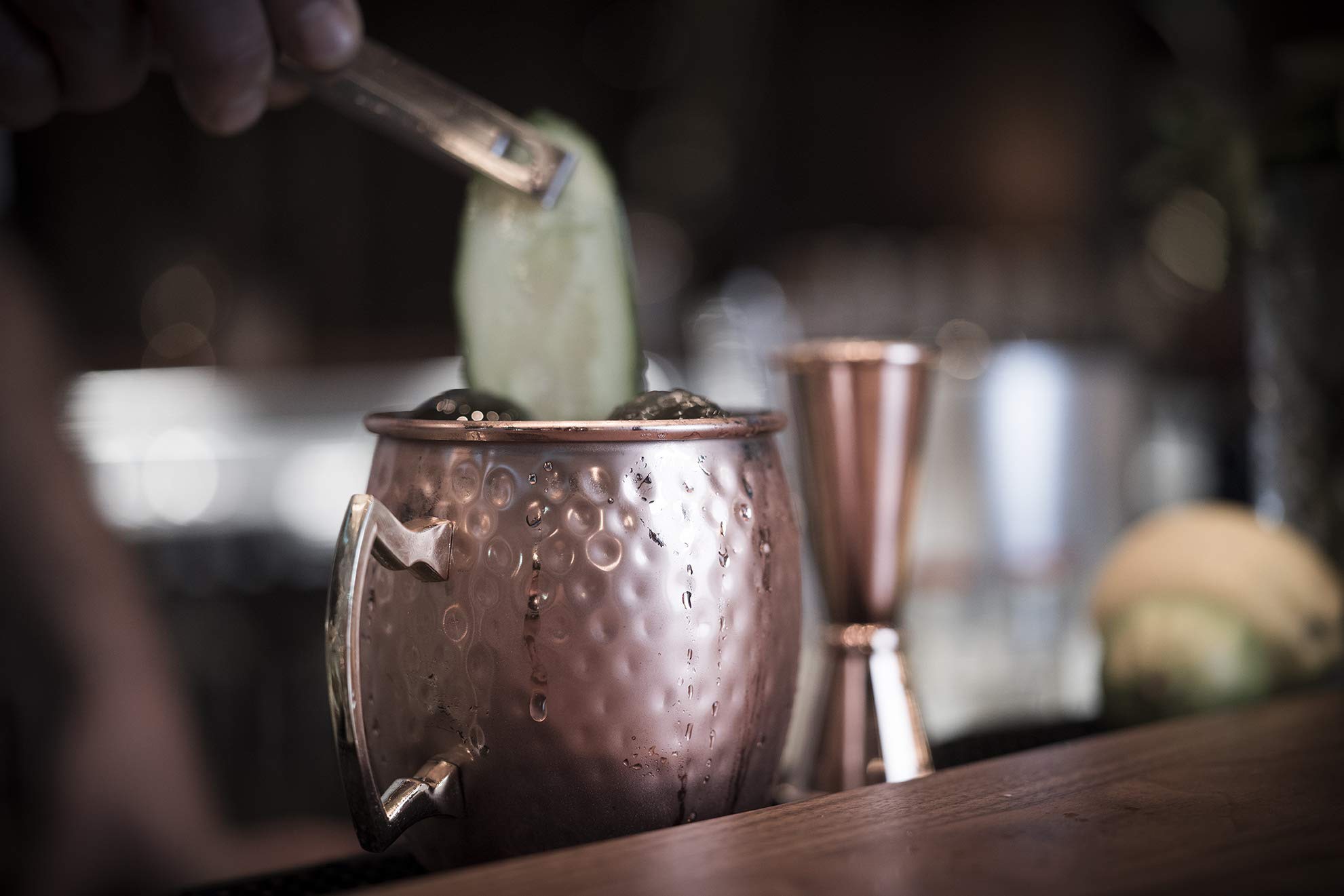 Buddy's Becher »Buddy´s Bar«, (Set, 2 tlg.), Moscow Mule Becher, 500 ml, hochwert. Edelstahl, Hammerschlag-Effekt