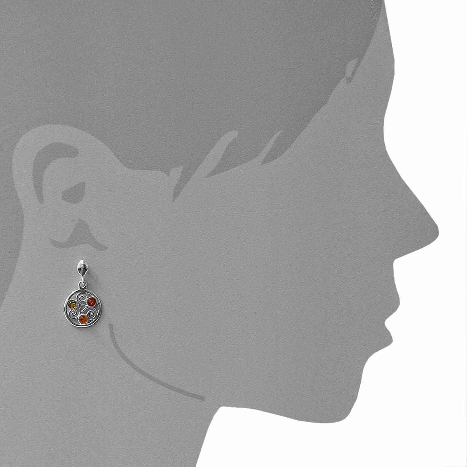 OSTSEE-SCHMUCK Paar Ohrhänger »Ostsee-Schmuck Ohrhänger Keltische Fibel«