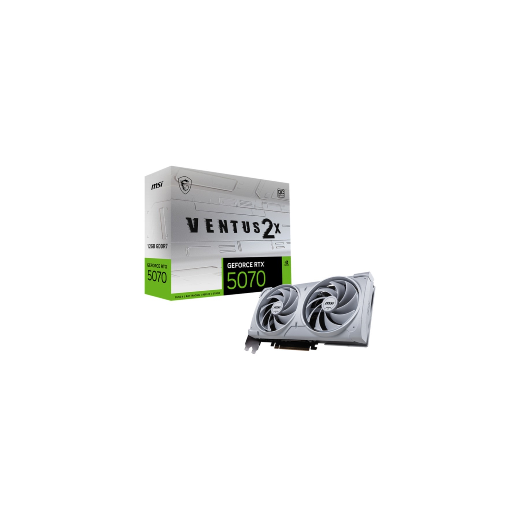 MSI Grafikkarte »GeForce RTX5070 VENTUS 2X OC White«