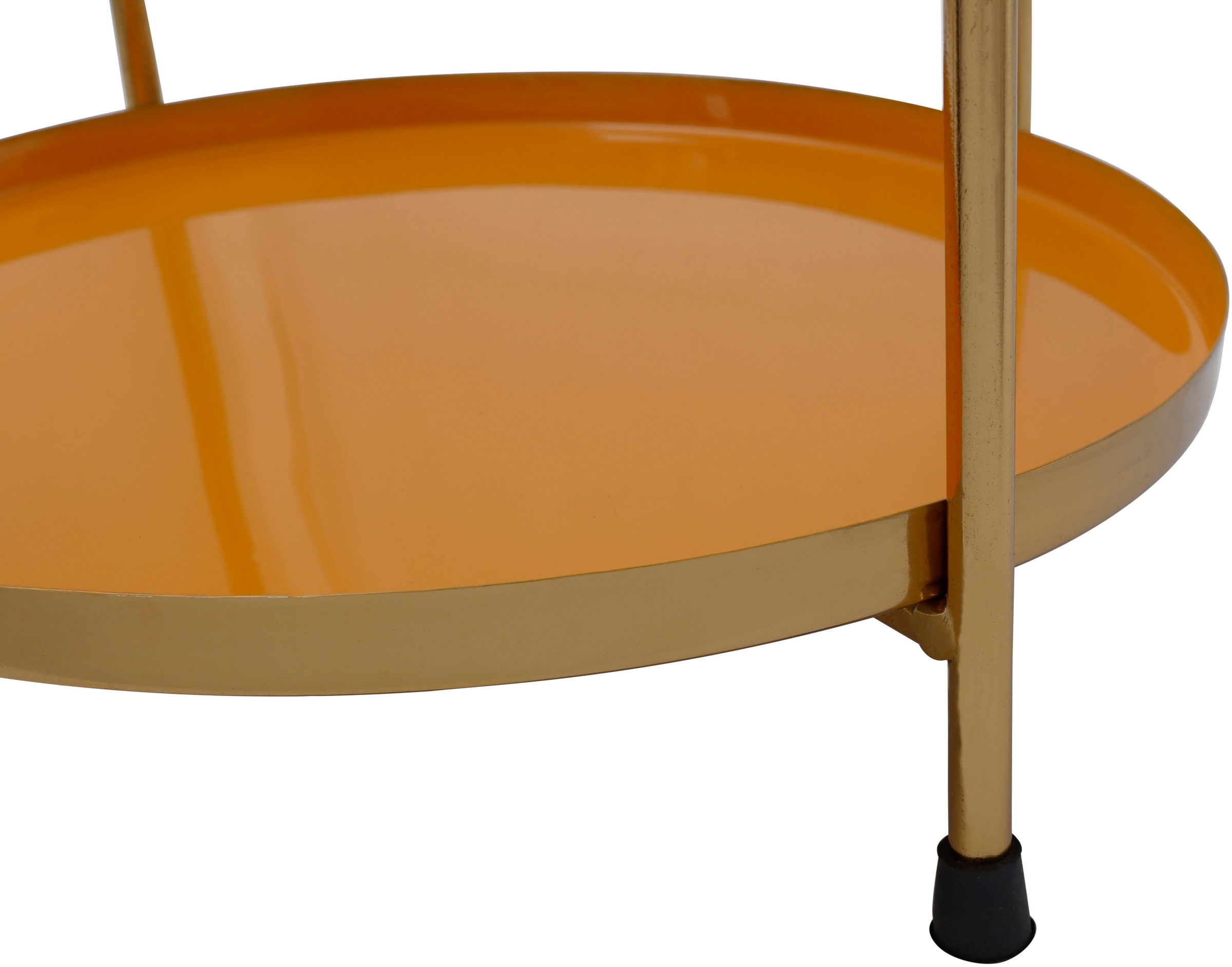 Kayoom Beistelltisch »Art Deco 1025, Abstelltisch aus Metall,funktional und stabil«, (1 St.), Dekorativ, glanzvolle Lackierung, praktische Ablageflächen