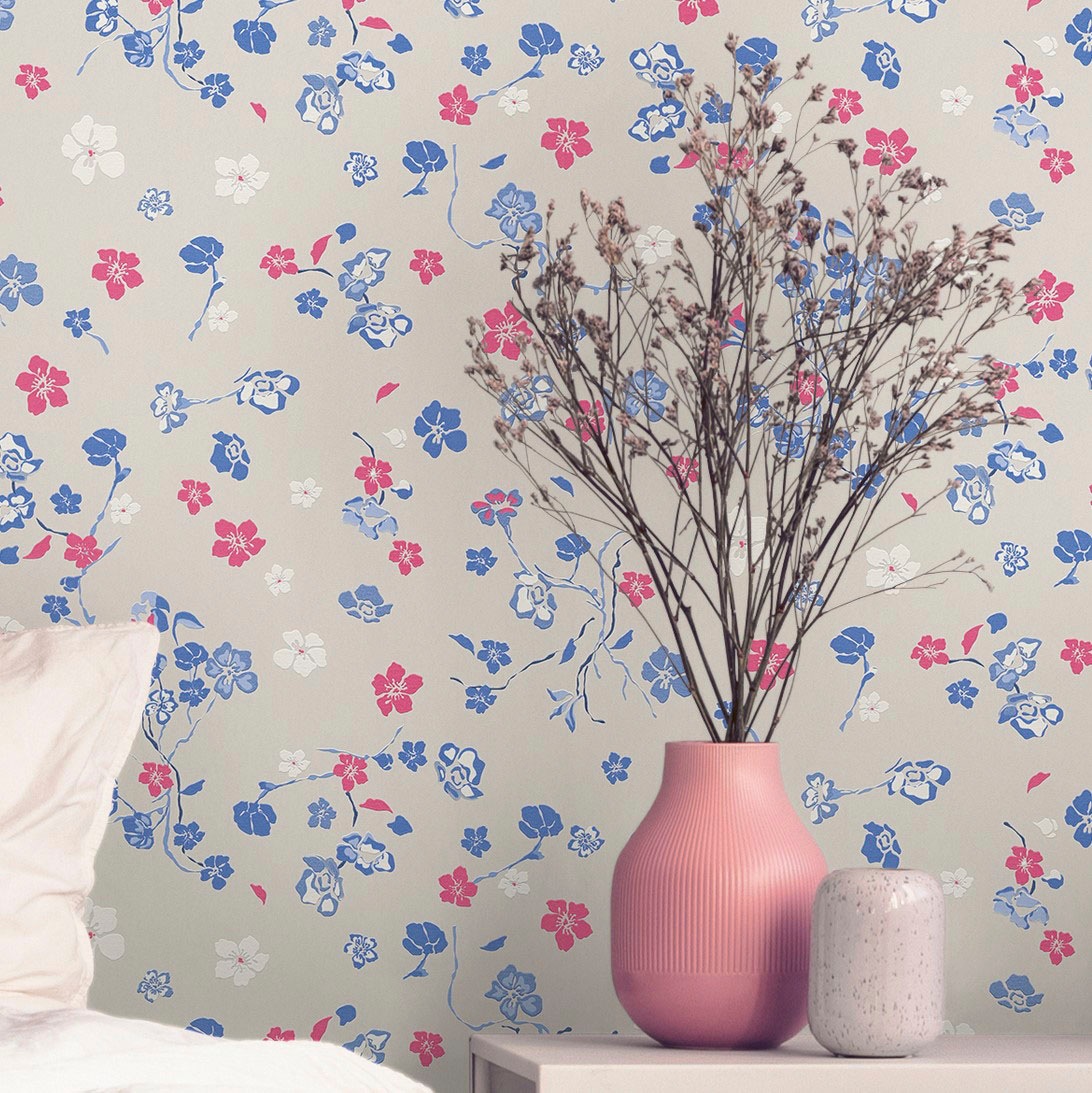 living walls Vliestapete »House of Turnowsky Designer Blumentapete«, matt, extravagant Kunst Floral verspielt