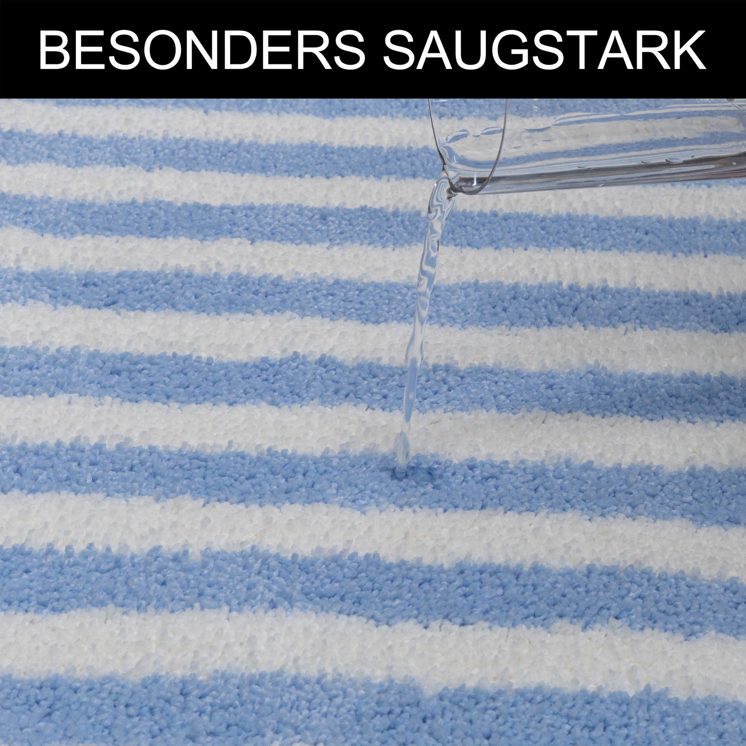 OTTO home Badematte »Streifen, Jannika, Badvorleger, Badezimmer Teppich« Höhe 12 mm rutschhemmend beschichtet fußbodenheizungsgeeignet | schnell trocknend Scandi, modern, gestreift, Badteppich, Badematten