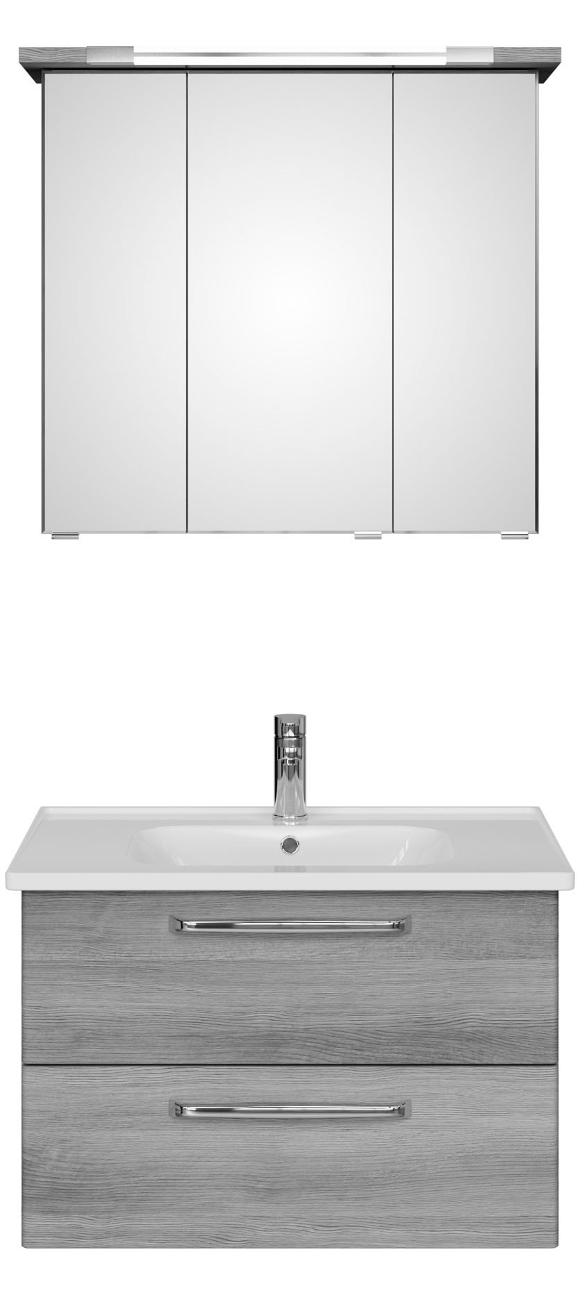 Saphir Badmöbel-Set »Trentino 2-teilig Keramik-Waschtisch, Spiegelschrank m günstig online kaufen