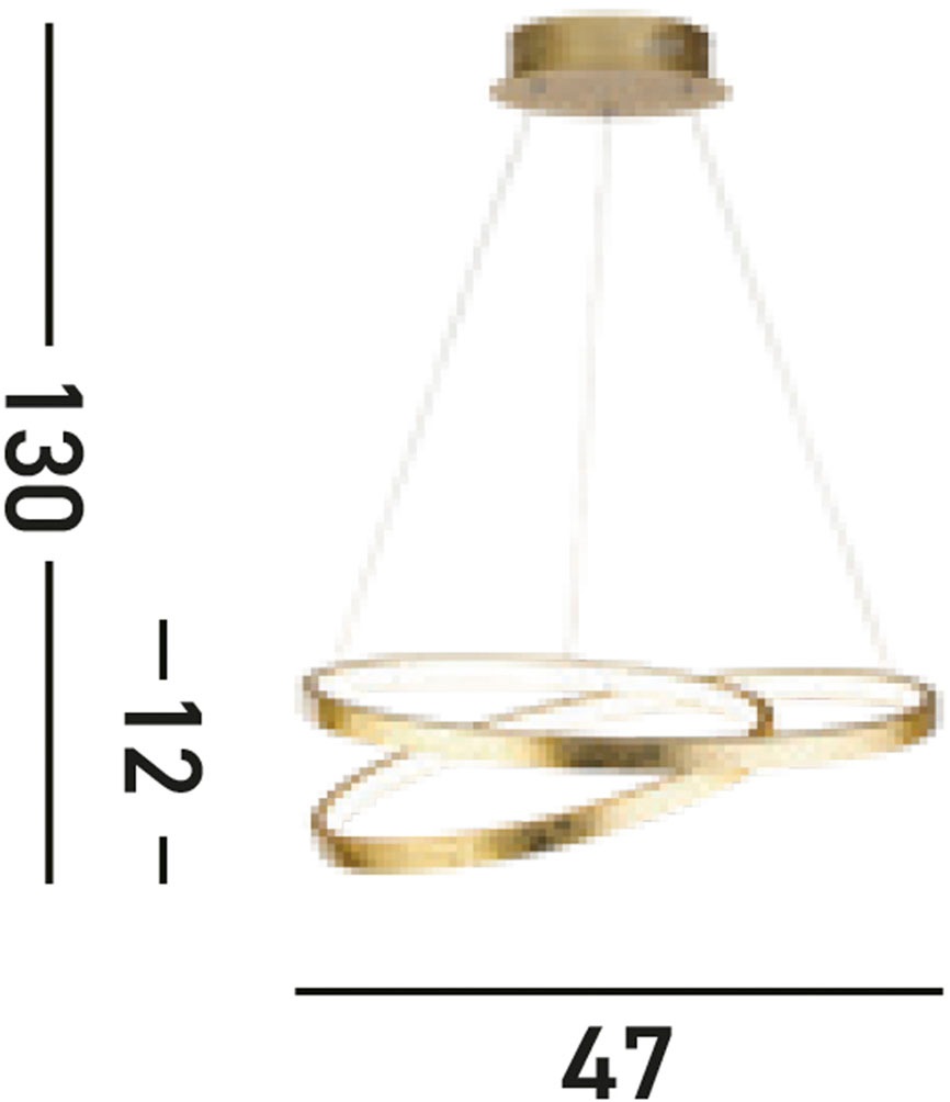 Searchlight LED-Hängeleuchte »Hängeleuchte Float, 1-flammig«, 1 flammig, Leuchtmittel LED-Modul | LED fest integriert, Warme Atmosphäre
