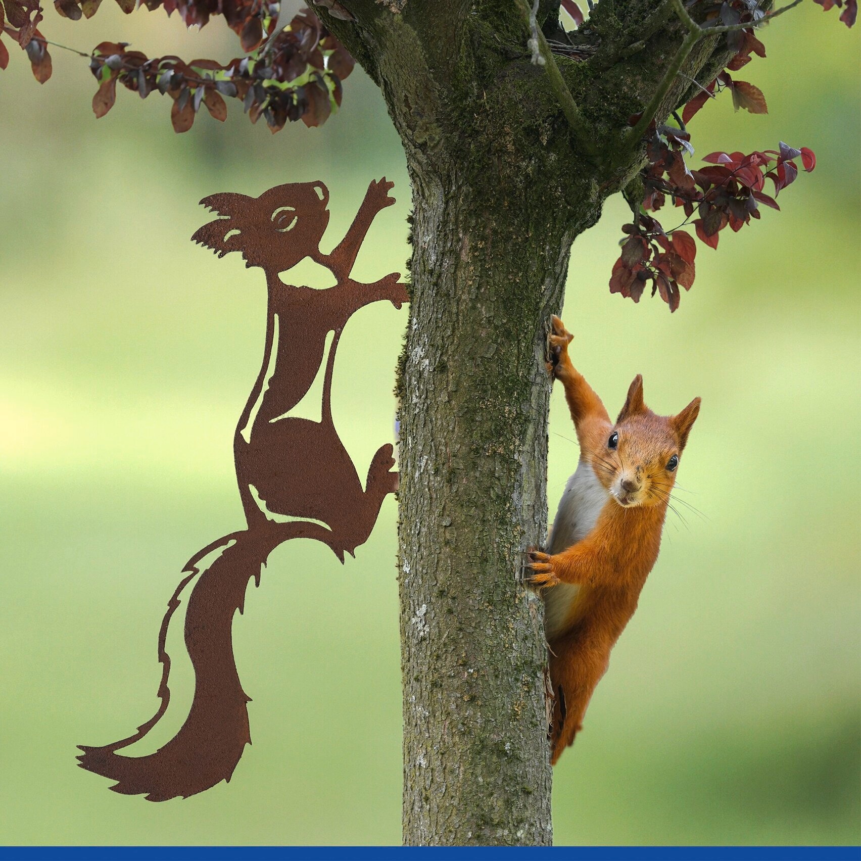 Maximex Gartenstecker »Eichhörnchen« Gartendekoration, wetterbeständig, Edelrost-Effekt mit feiner Patina