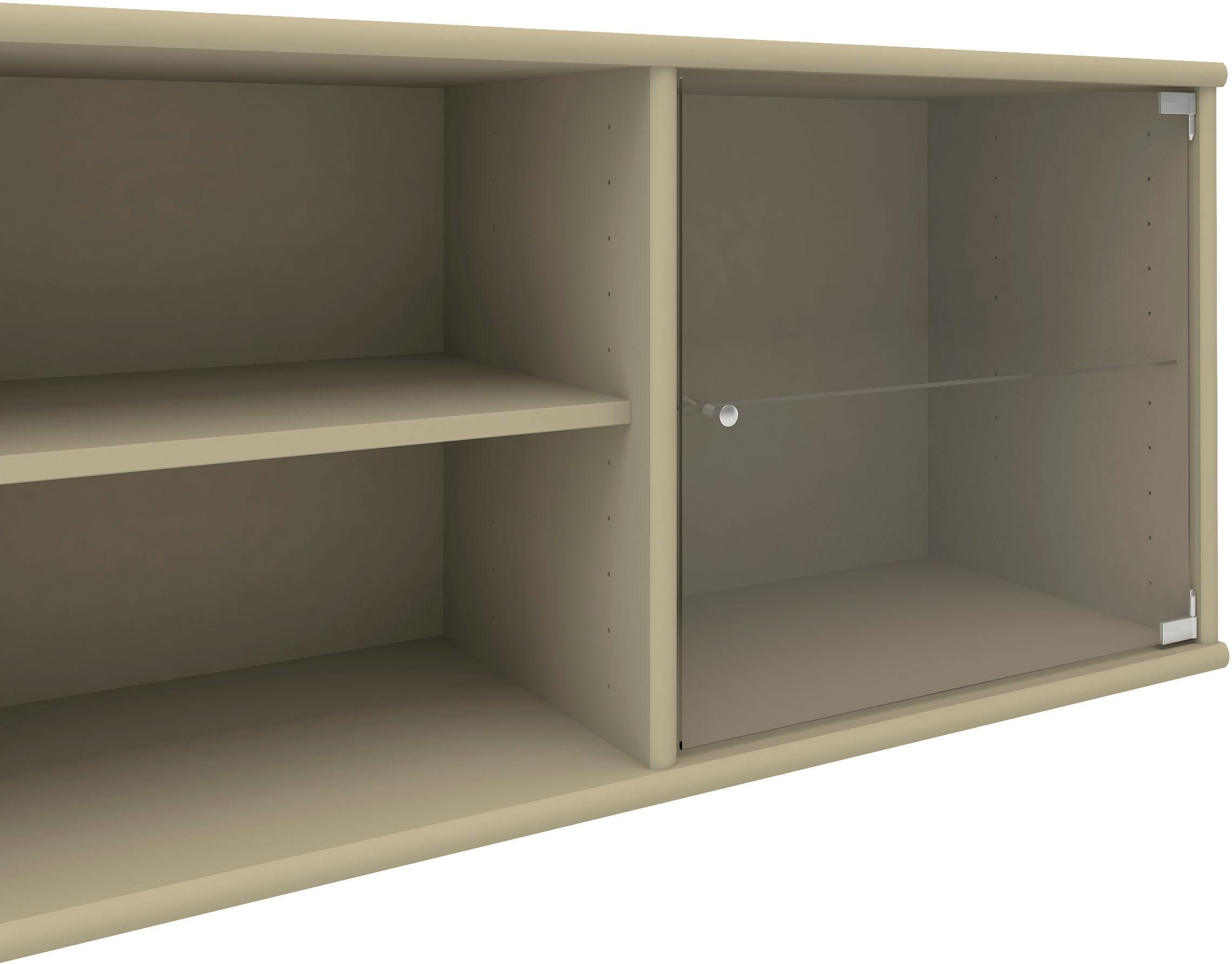 Hammel Furniture Regal »Mistral, Hochwertig Lowboard, hängend/stehend montierbar«, mit zwei Glastüren, B: 177 cm, lowboard, anpassungsbar Designmöbel