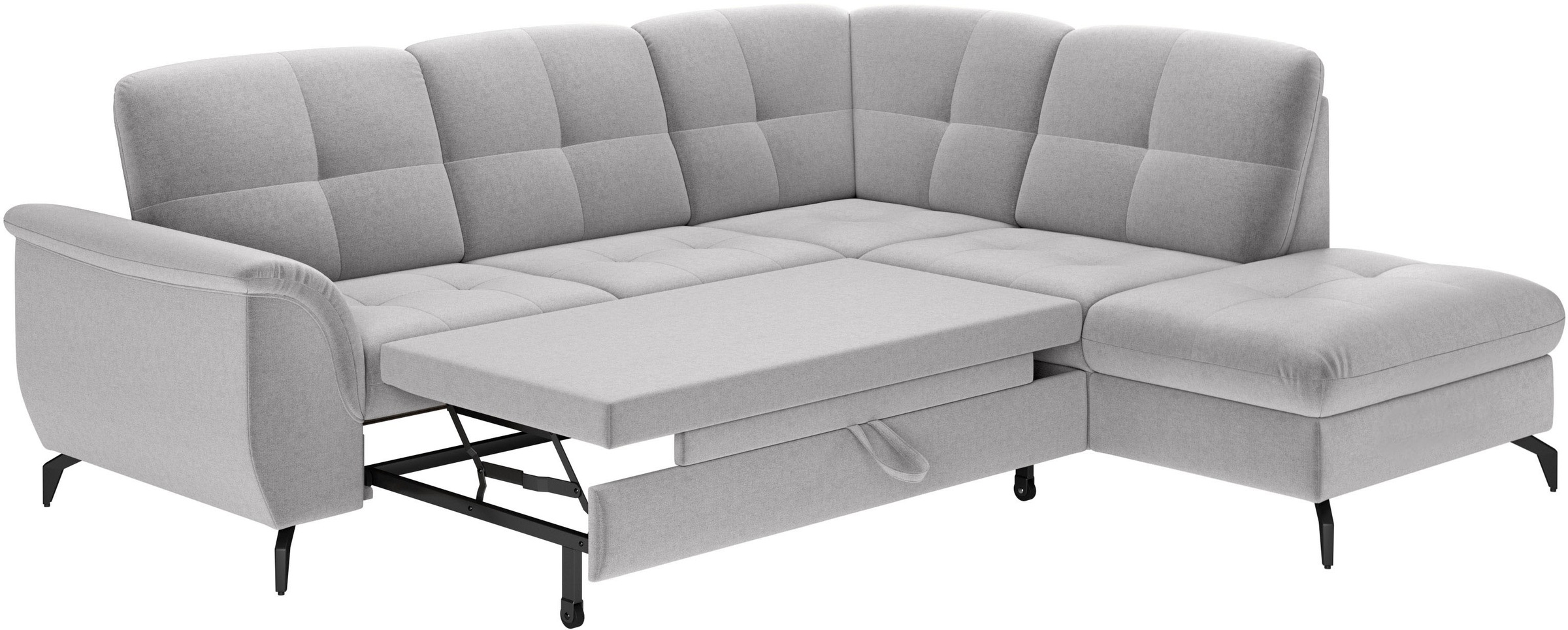 sit&more Ecksofa »Zora L-Form«, wahlweise mit Bettfunktion und Bettkasten