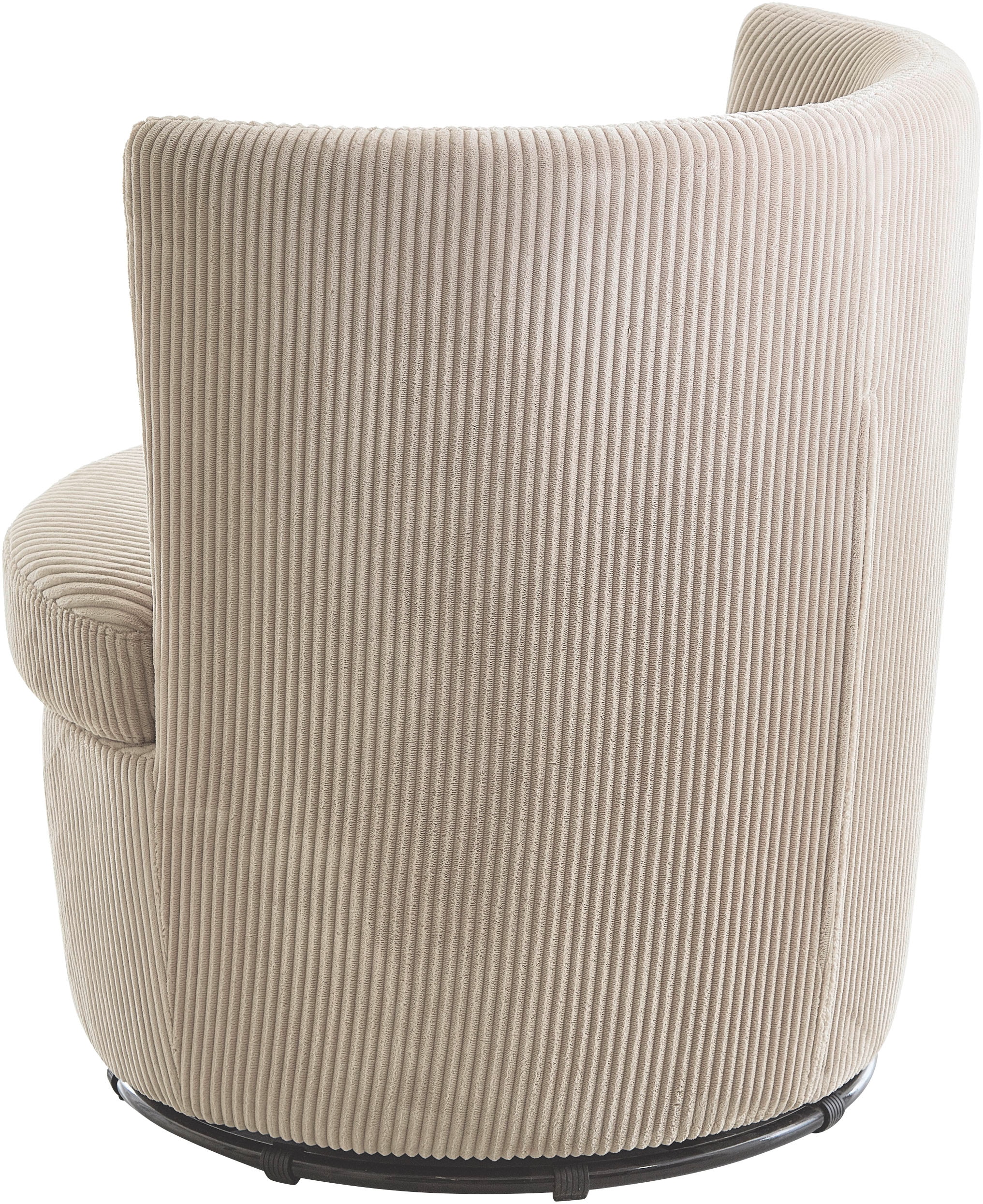 ATLANTIC home collection Drehsessel »Keno«, 360-Grad drehbarer Cordsessel, inkl. einem Zierkissen im Originalbezug