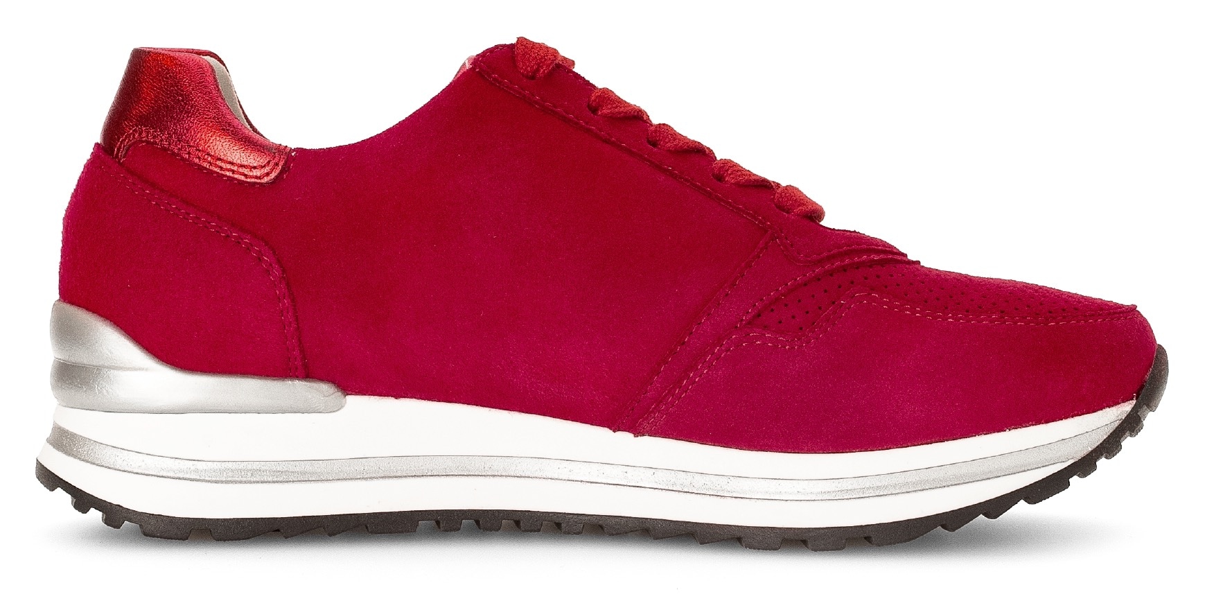 Gabor Keilsneaker »TURIN«, Freizeitschuh, Halbschuh, Schnürschuh mit Wechselfußbett, H-Weite