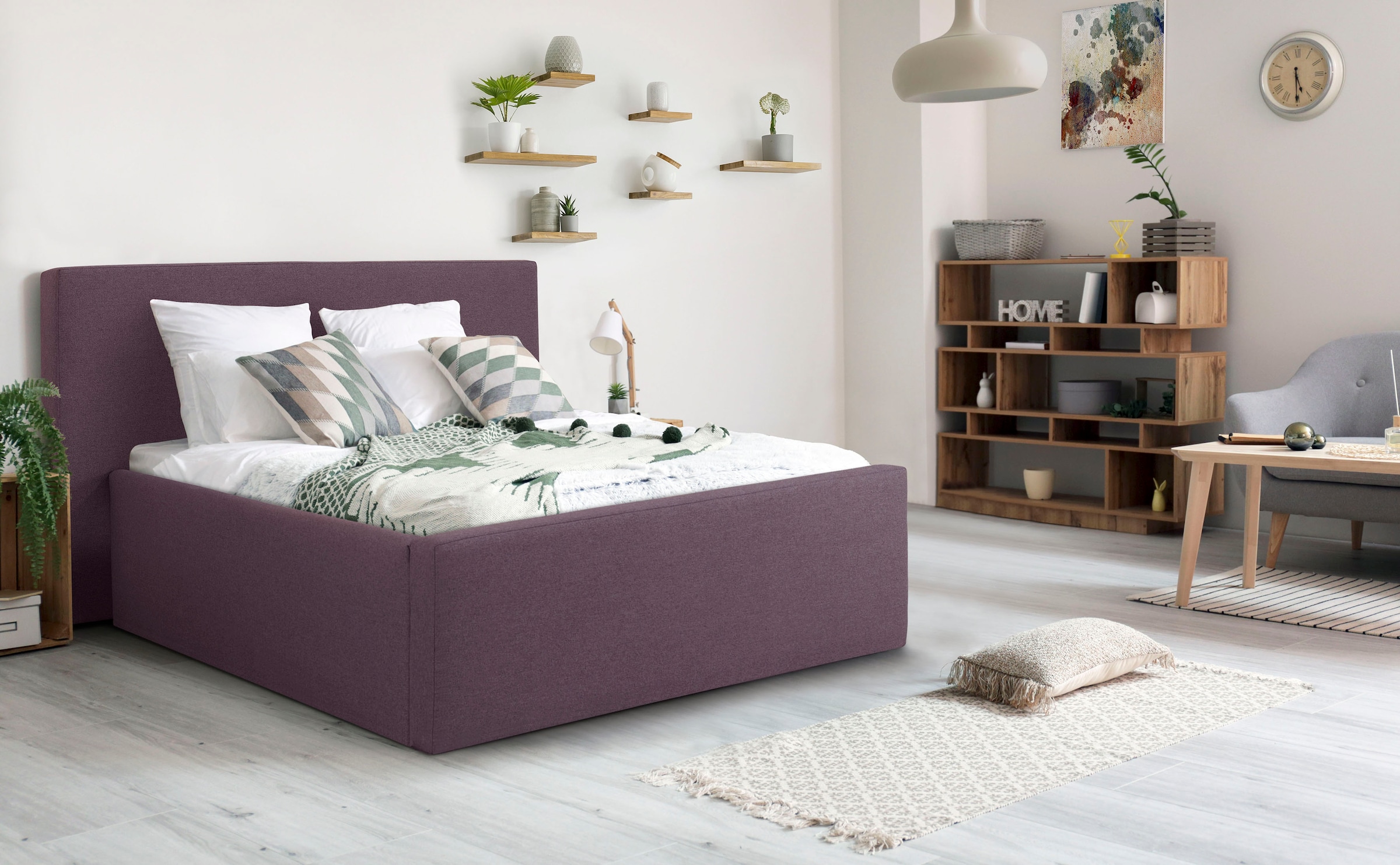 INOSIGN Polsterbett "Dalina" geradliniges Kopfteil, in 5 Breiten, auch in 2 günstig online kaufen