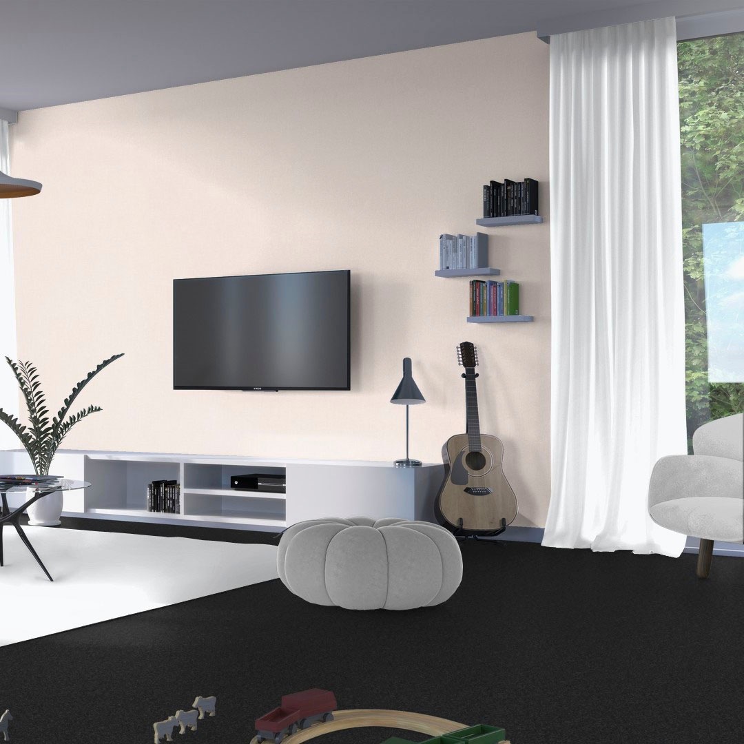 Bodenmeister Teppichboden »Pegasus, Velours - Uni Farben«, rechteckig, 10 mm Höhe, Wohnzimmer, Schlafzimmer, Kinderzimmer, Breite 400/500 cm