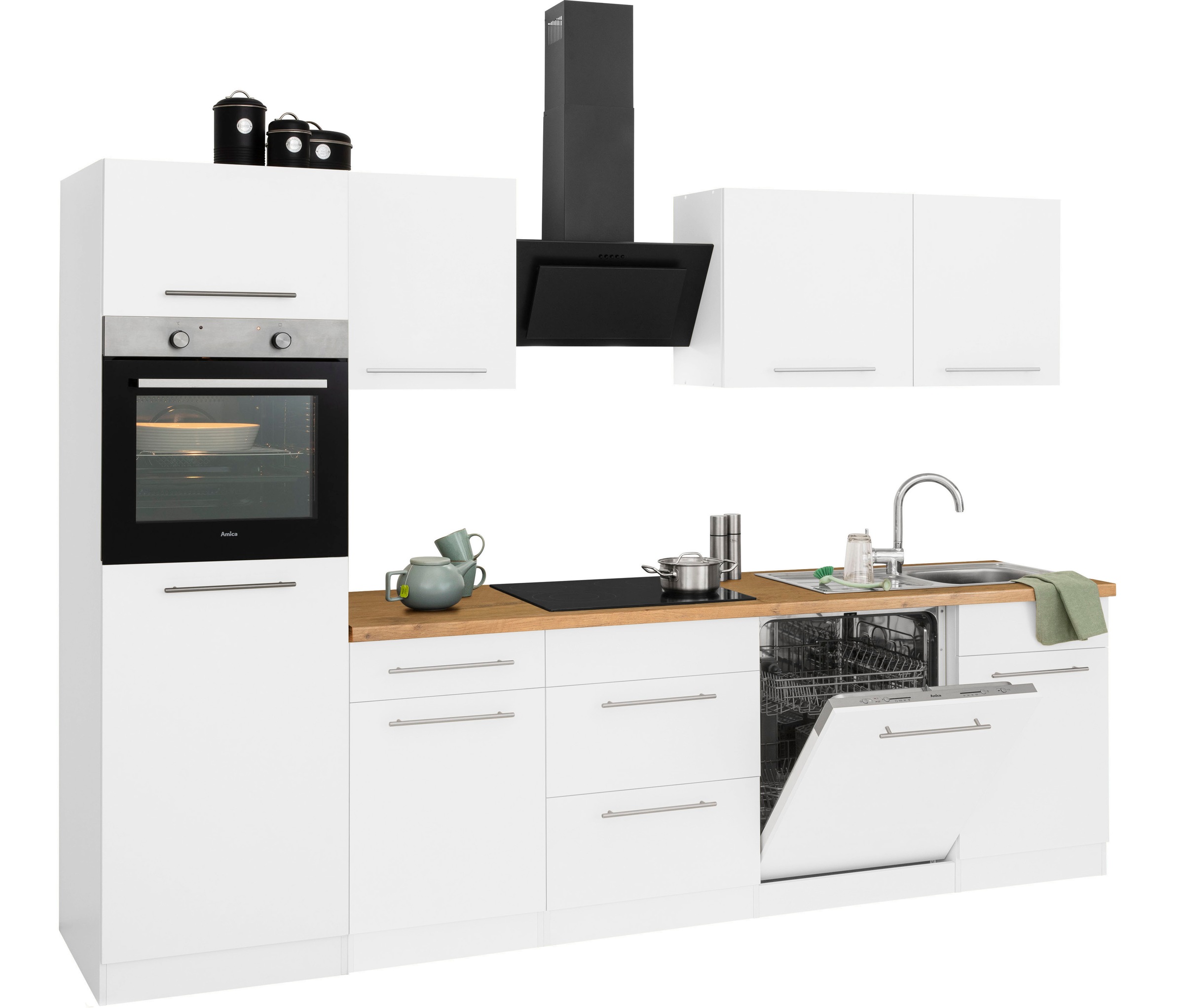 wiho Küchen Küchenzeile »Unna«, ohne E-Geräte, Breite 280 cm