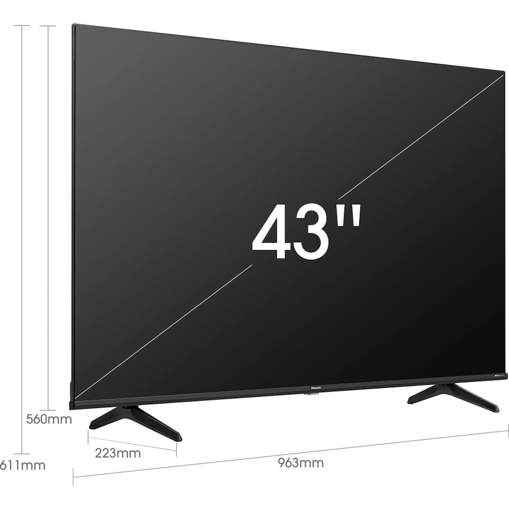 Hisense QLED-Fernseher »43E77HQ«, 109 cm/43 Zoll, 4K Ultra HD, Smart-TV