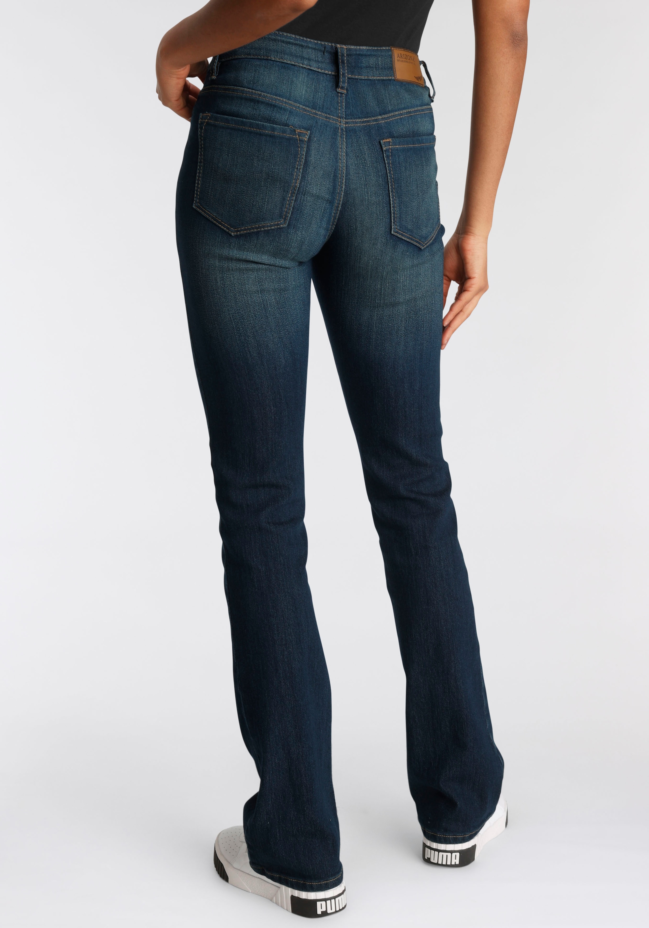 Arizona Bootcut-Jeans »Baby-Boot«, Mid Waist