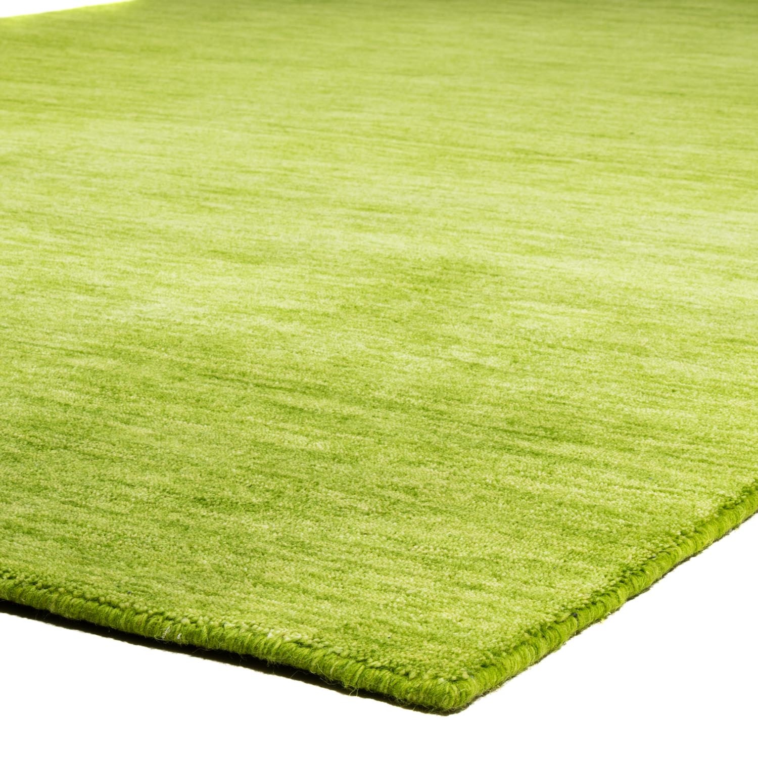 morgenland Wollteppich »Uni - Gabbeh Teppich - Softy«, oval, 1,6 mm Höhe, Gabbeh Optik, Uni Farben, reine Wolle, sehr weicher Flor, Wohnzimmer