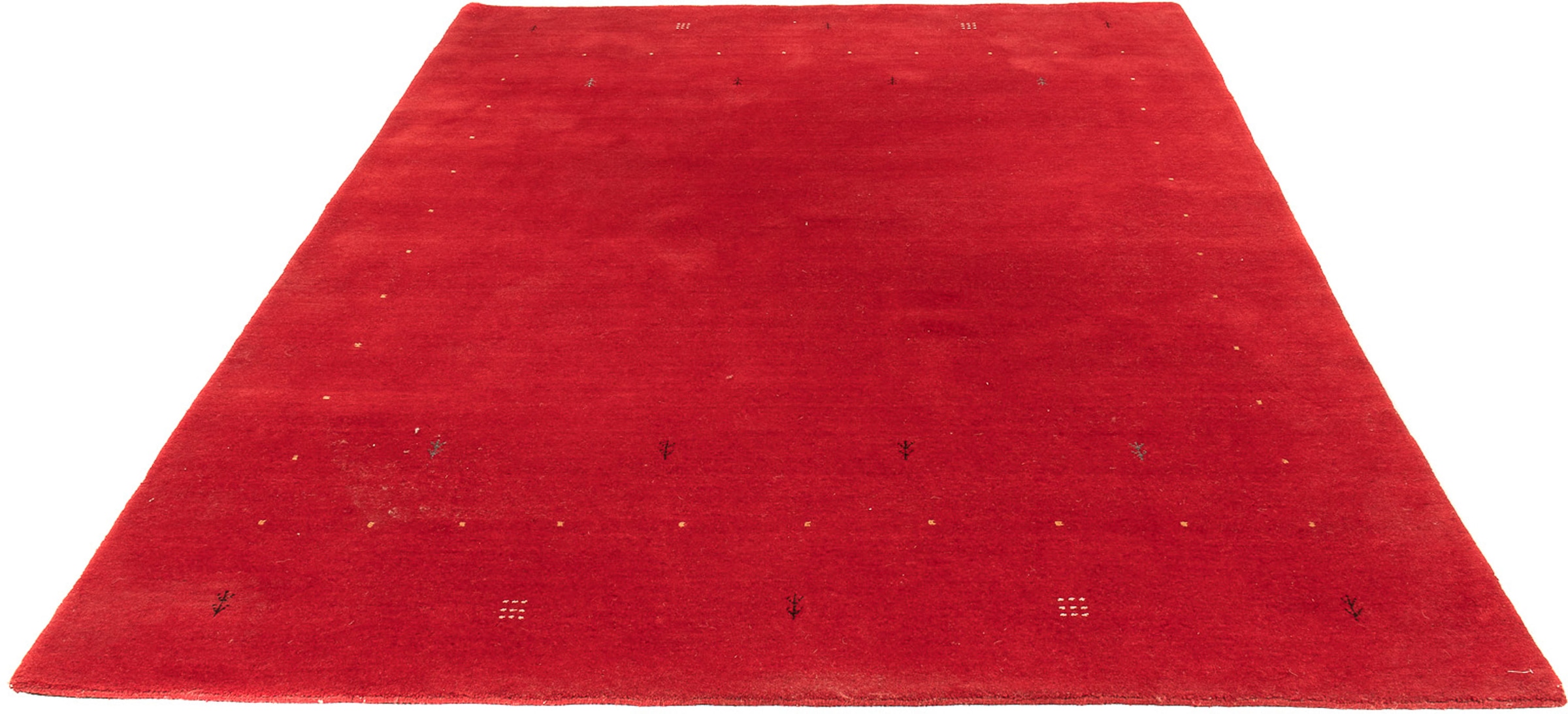 morgenland Wollteppich »Gabbeh - Loribaft Softy - 242 x 172 cm - dunkelrot« günstig online kaufen