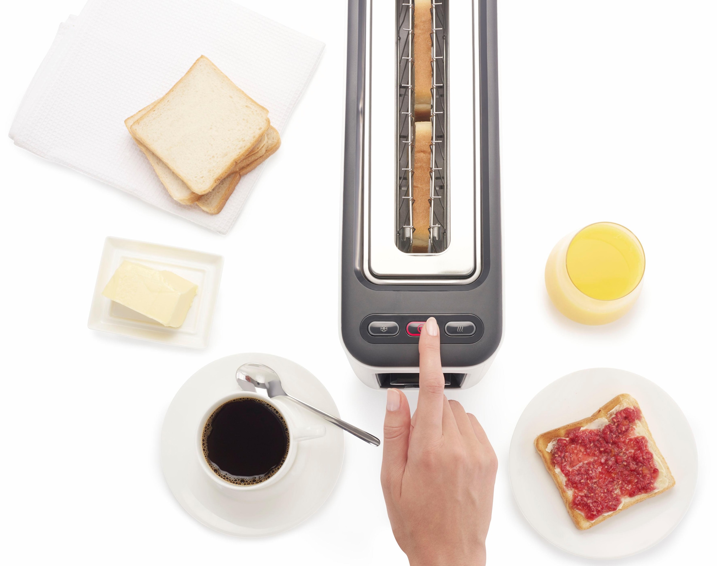 Braun Toaster »HT 3110 WH«, 1 langer Schlitz, für 2 Scheiben, 1000 W