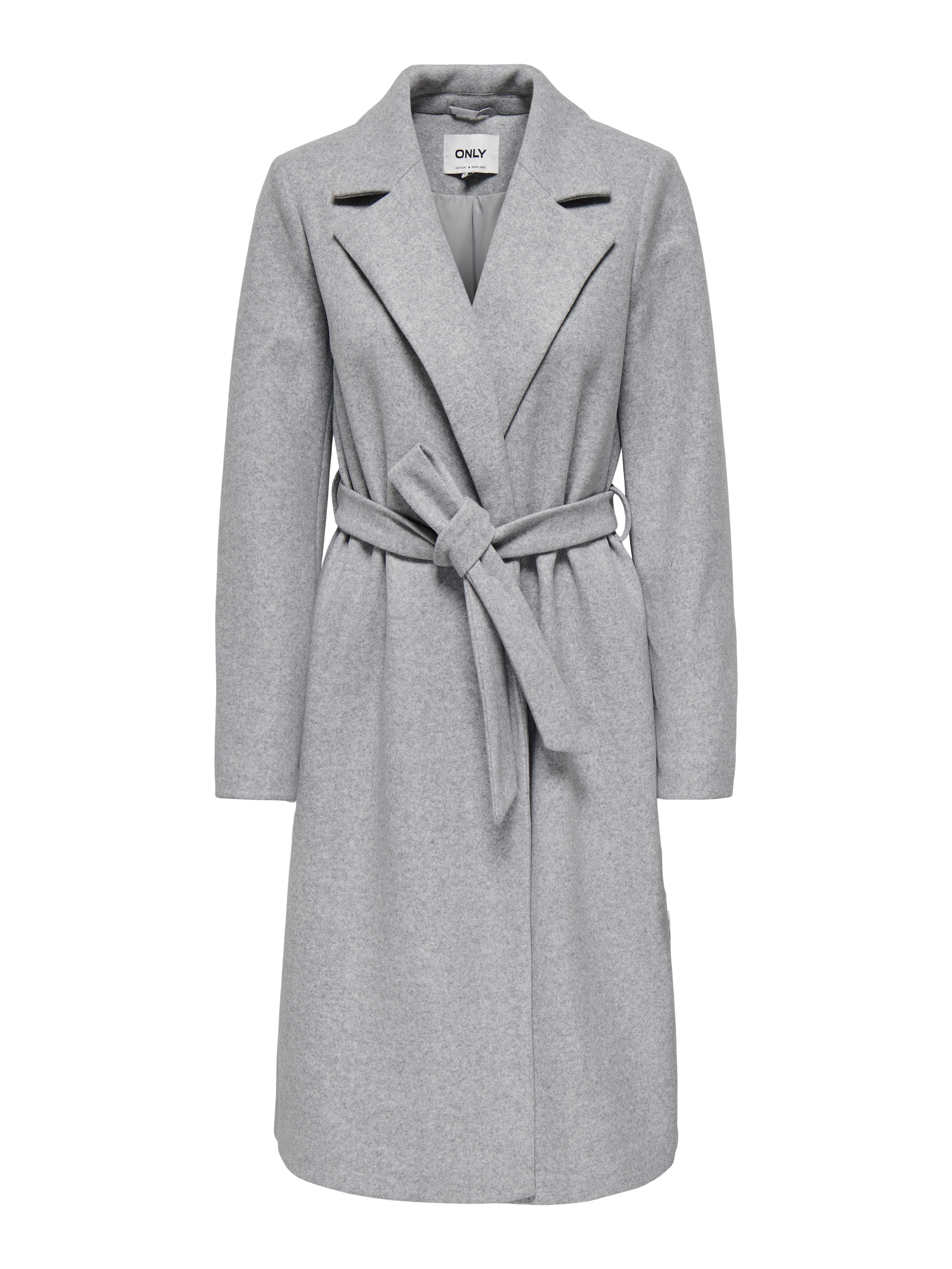 ONLY Langmantel »ONLALVILDA LIFE WRAP COAT OTW« Light Grey Melange L (40) L (40) Langer Wickelmantel von ONLY