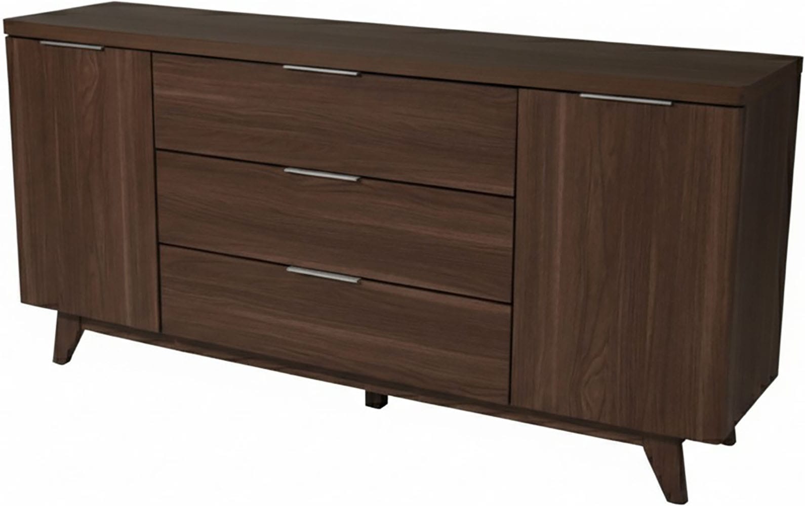 Jahnke Sideboard »LIBRE SB 160« Sideboard,Skandi,2 Türen + 3 Schubladen,Aluminiumgriffe,Breite 160 cm