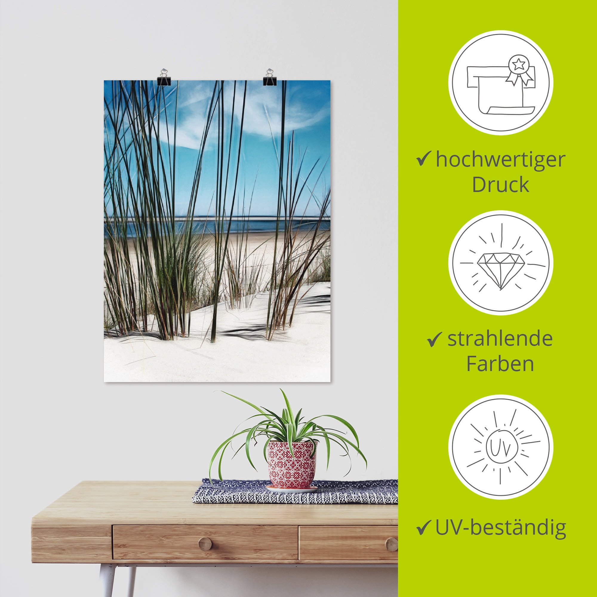 Artland Wandbild »Spiekeroog«, Strand, (1 St.), als Leinwandbild, Poster in verschied. Größen