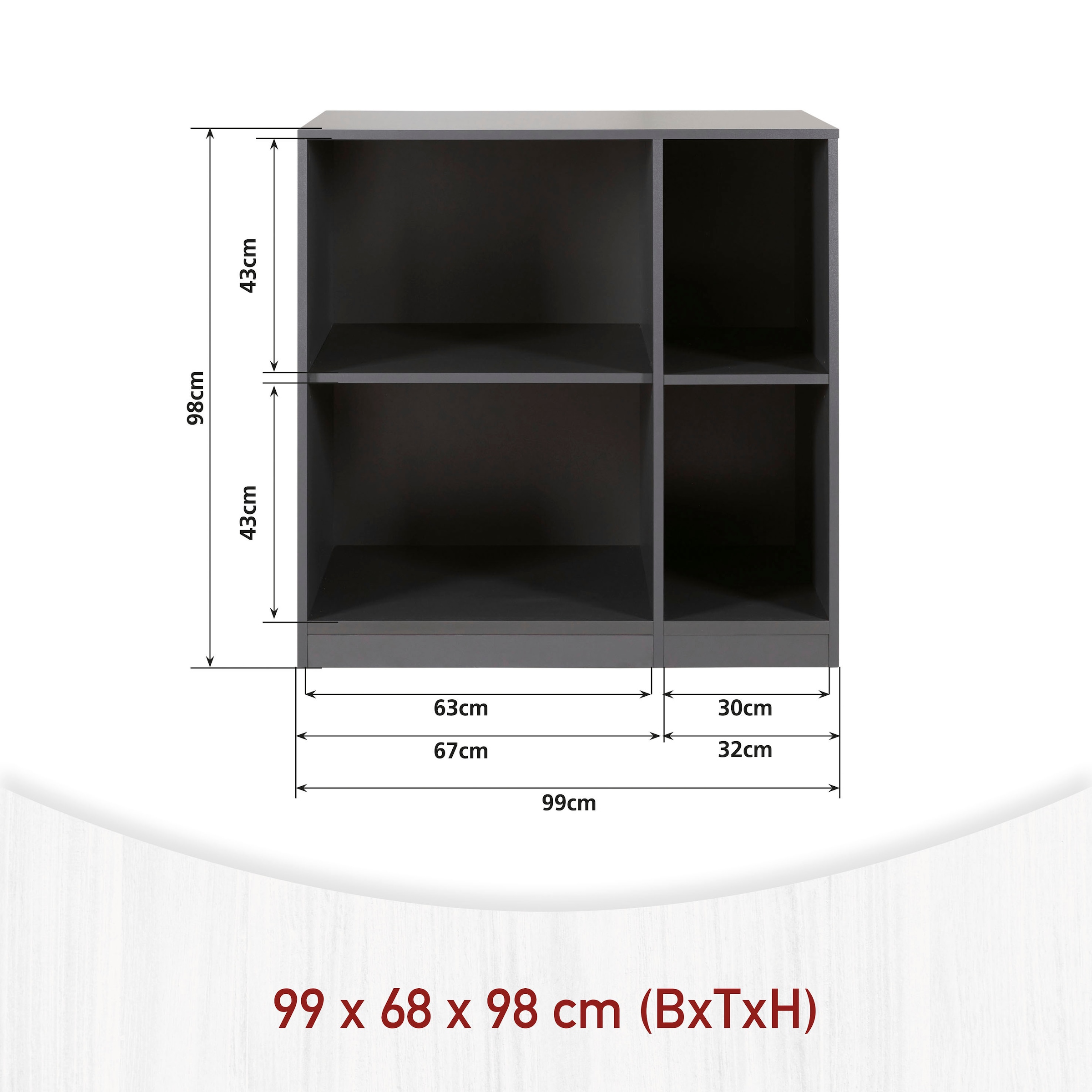 Inter Link Mehrzweckschrank-Set »Norela, Platzsparendes Waschmaschinen-Set mit Tisch & Hängeschrank« 2 Stk. tlg.