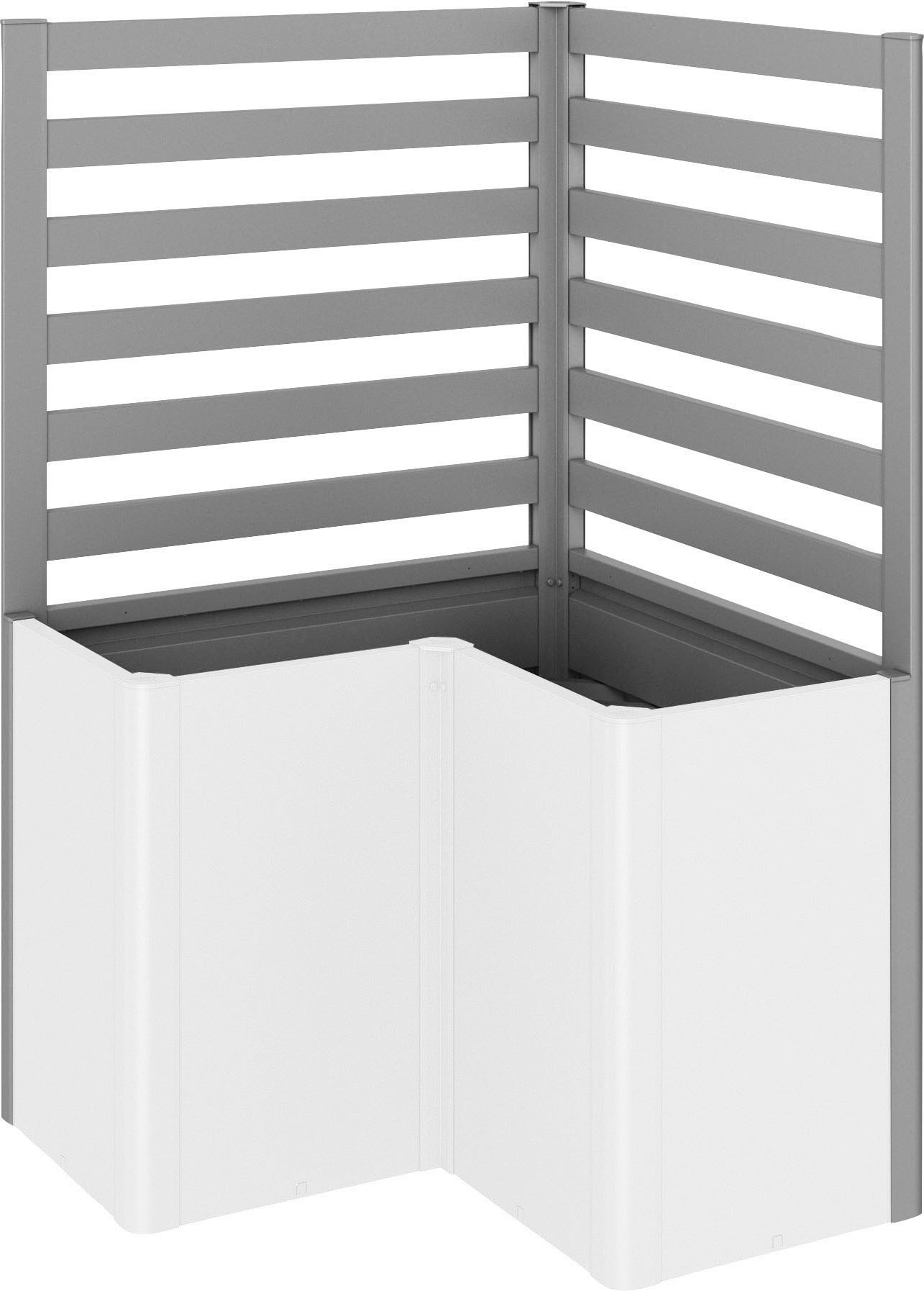 BIOHORT Rankgitter für Hochbeet Belvedere L100 quarzgrau-metallic