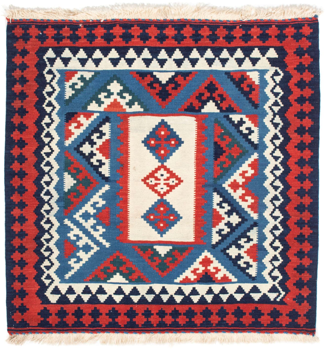 morgenland Wollteppich »Kelim - Oriental quadratisch - 104 x 103 cm - dunke günstig online kaufen