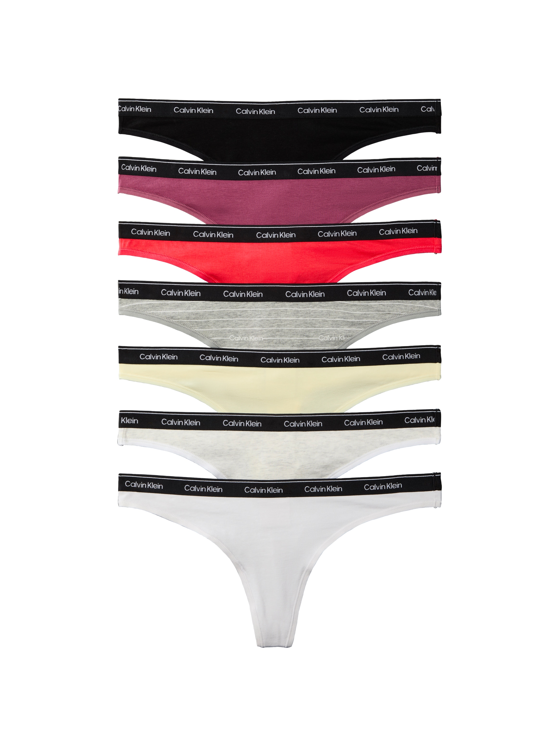 Calvin Klein Underwear Tanga »THONG 7 PK« Packung,  Körpernahe Passform mit elastischem Bund