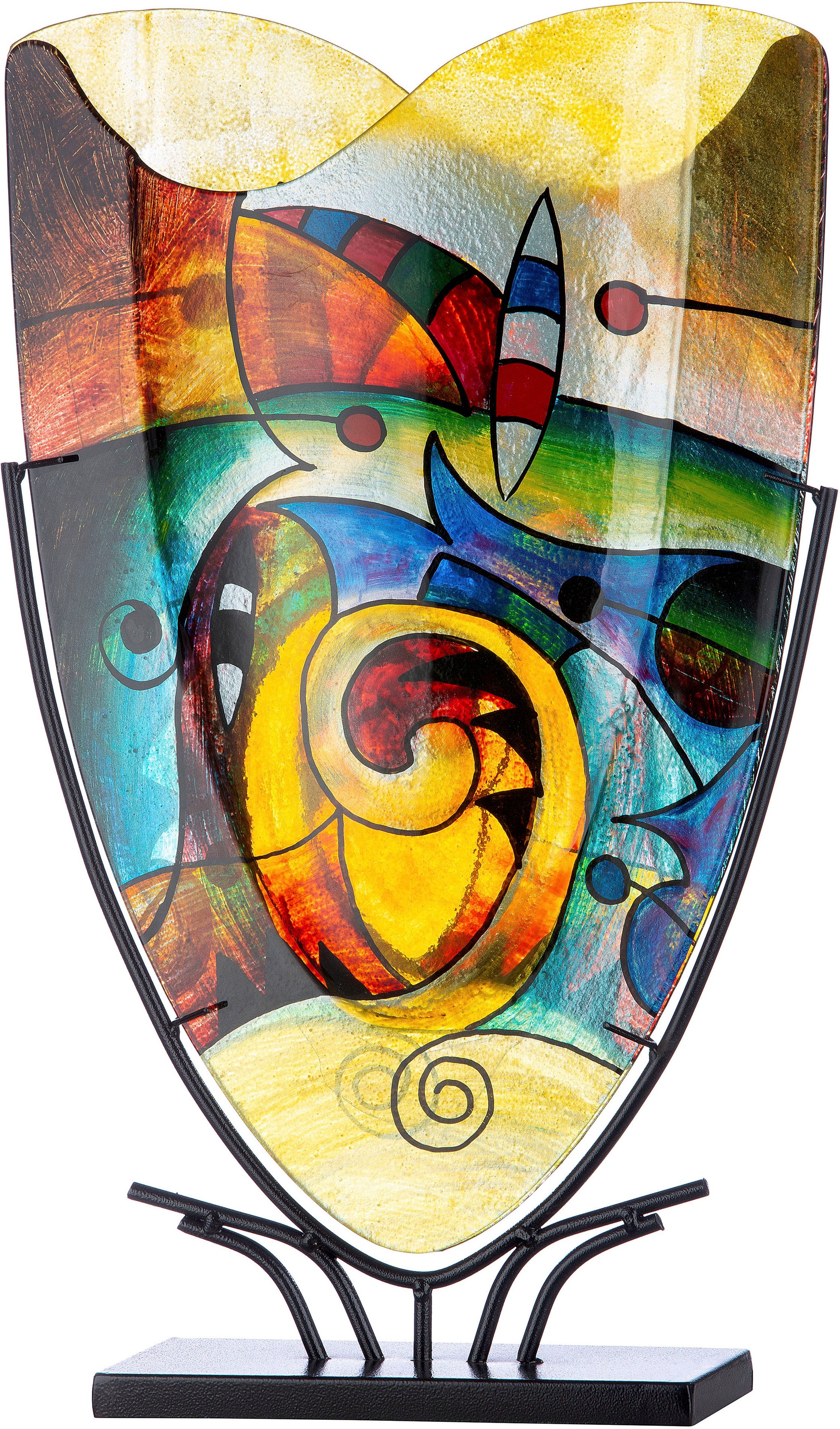 Casablanca by Gilde Dekovase »Verona« dekorative Vase aus Glas, Dekoobjekt günstig online kaufen